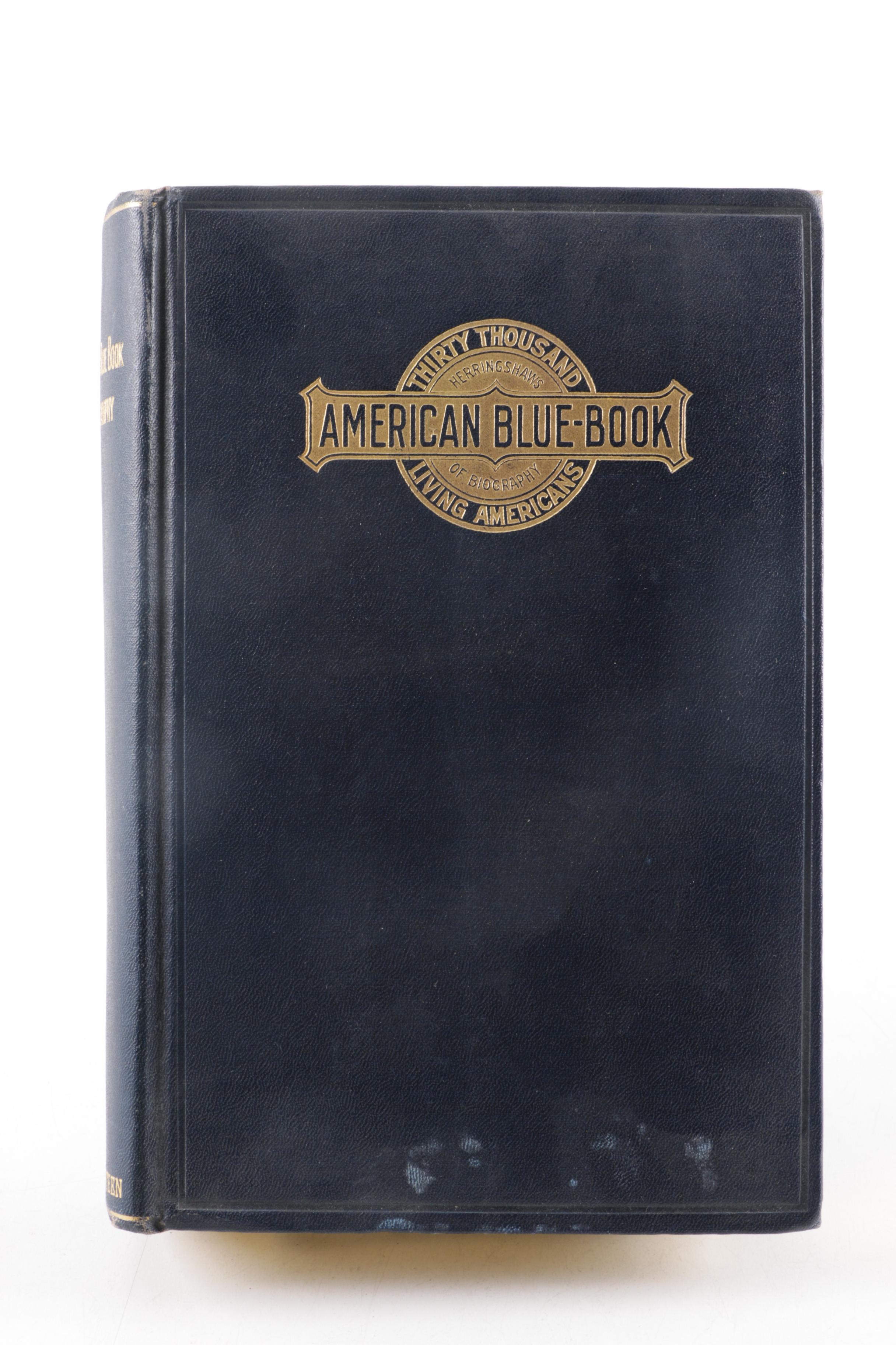 1928 & 1930 "The Blue Book and Club Directory"