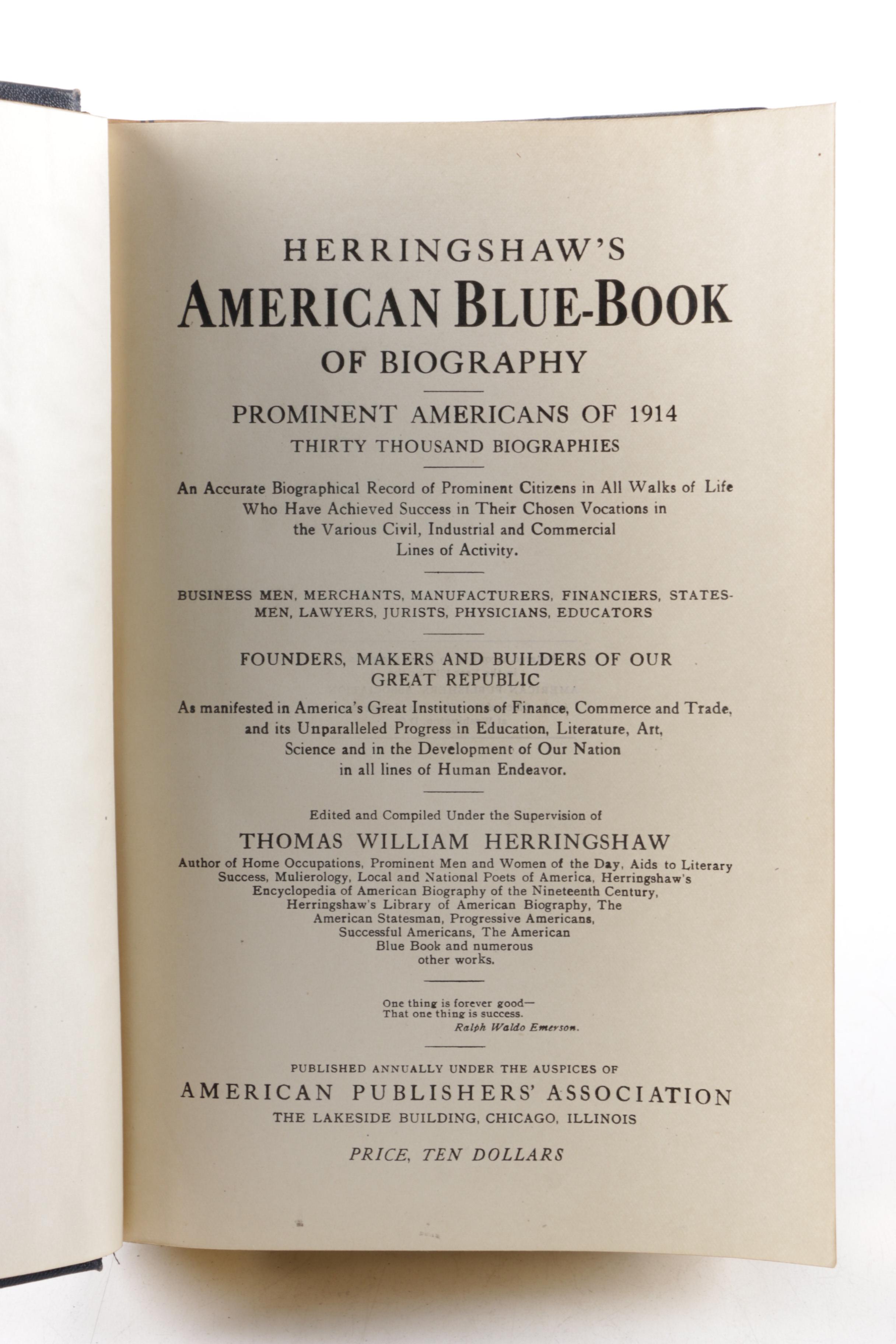 1928 & 1930 "The Blue Book and Club Directory"