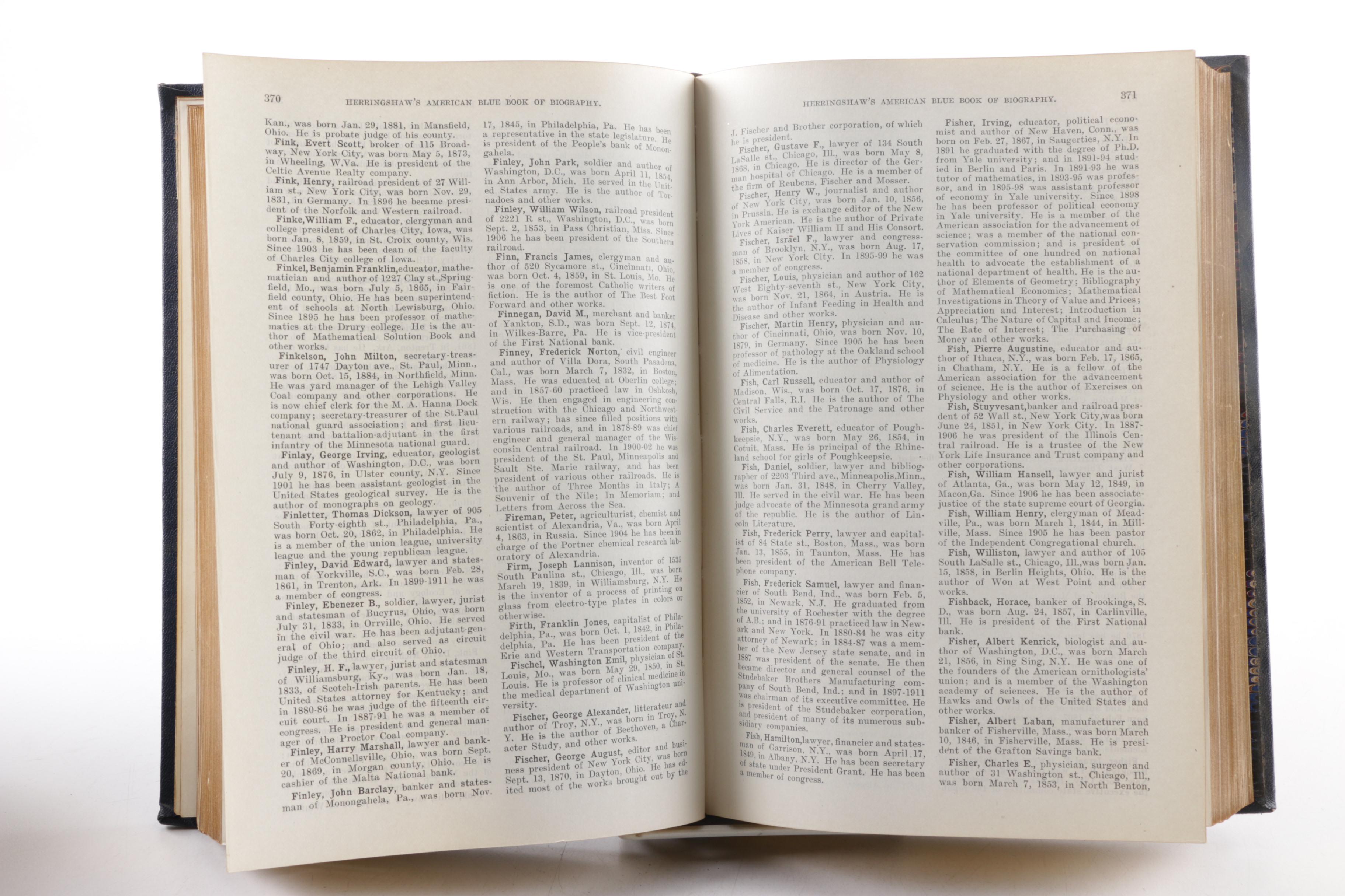 1928 & 1930 "The Blue Book and Club Directory"