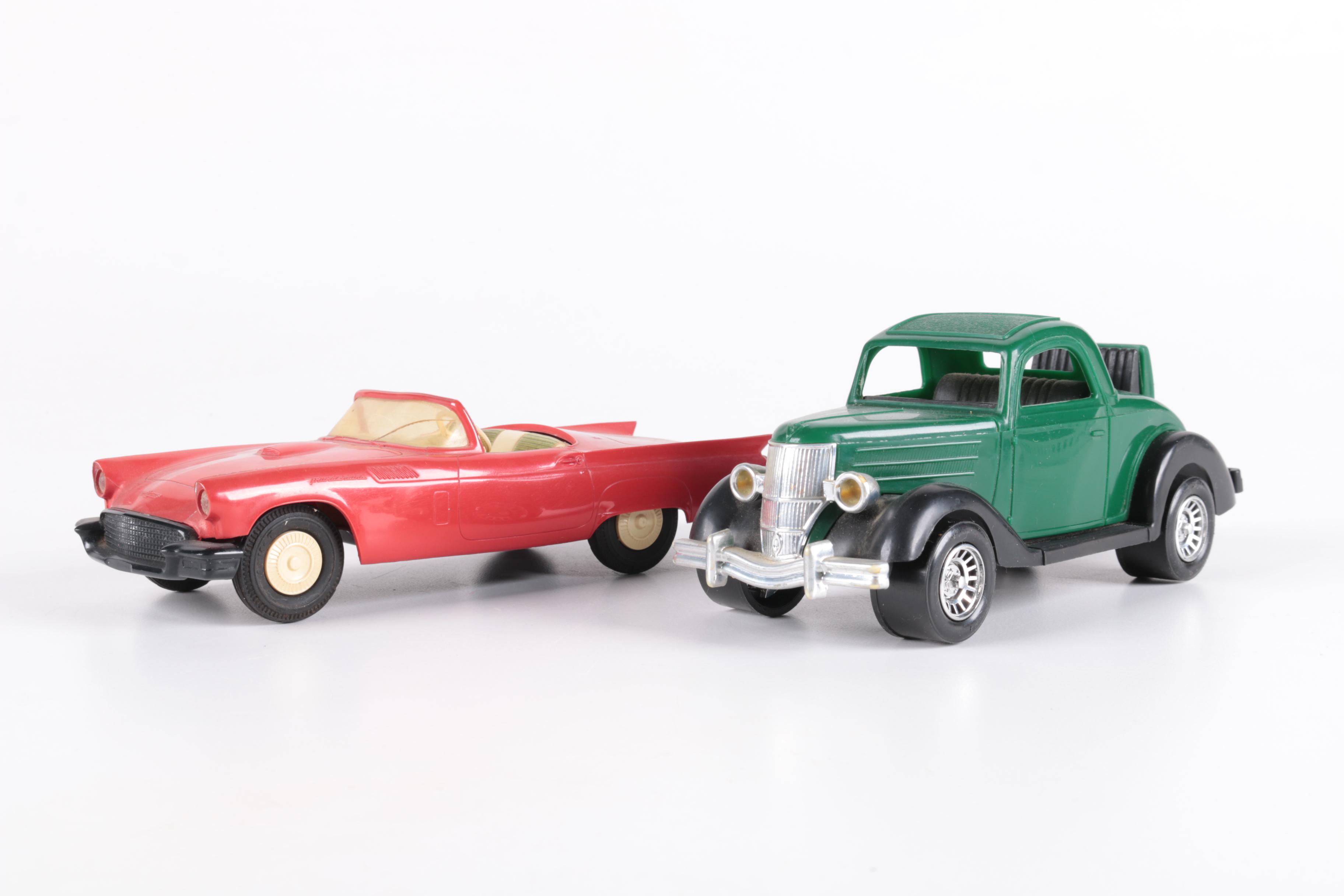 Vintage Toy Car Assortment Including Sun Rubber Company