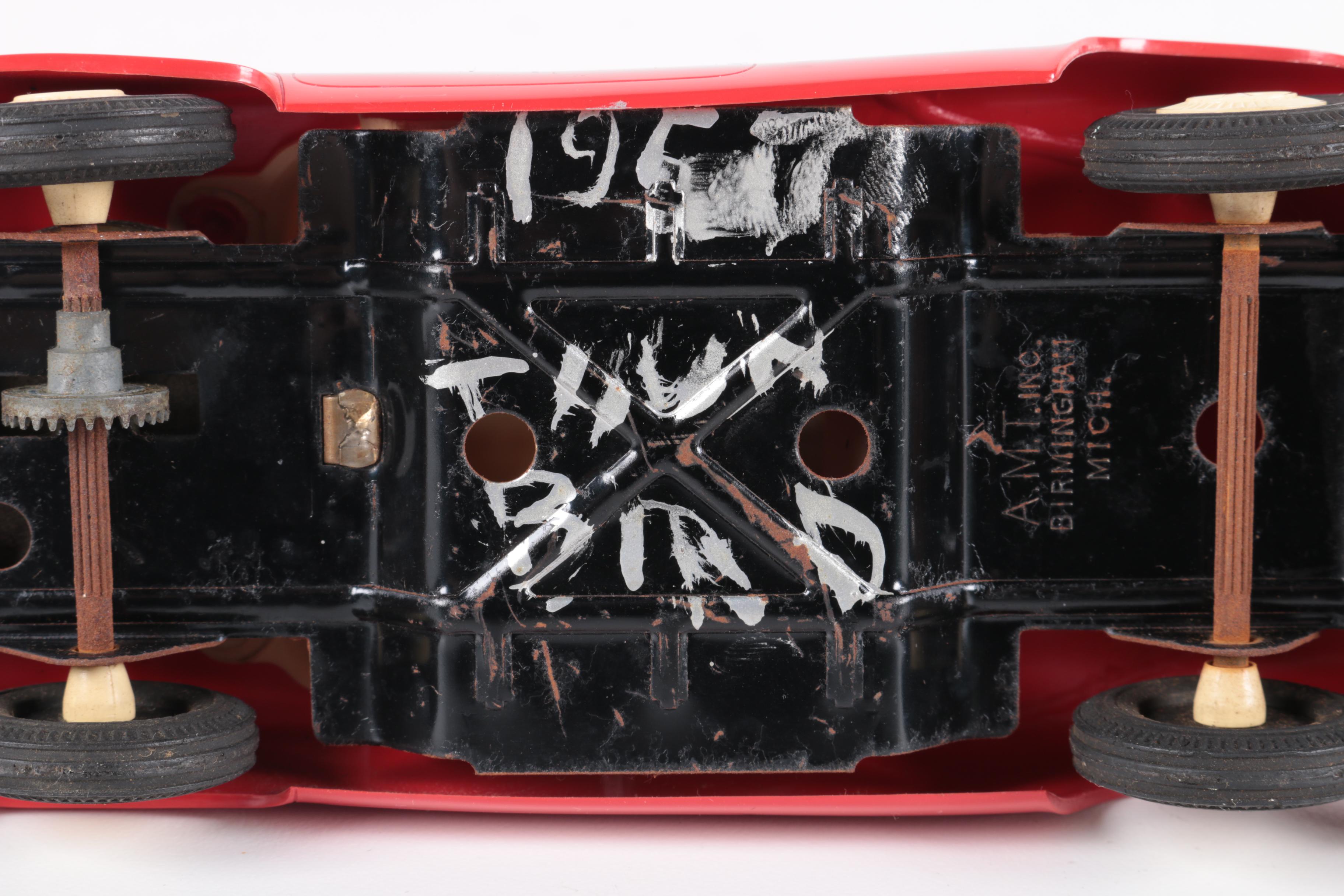 Vintage Toy Car Assortment Including Sun Rubber Company