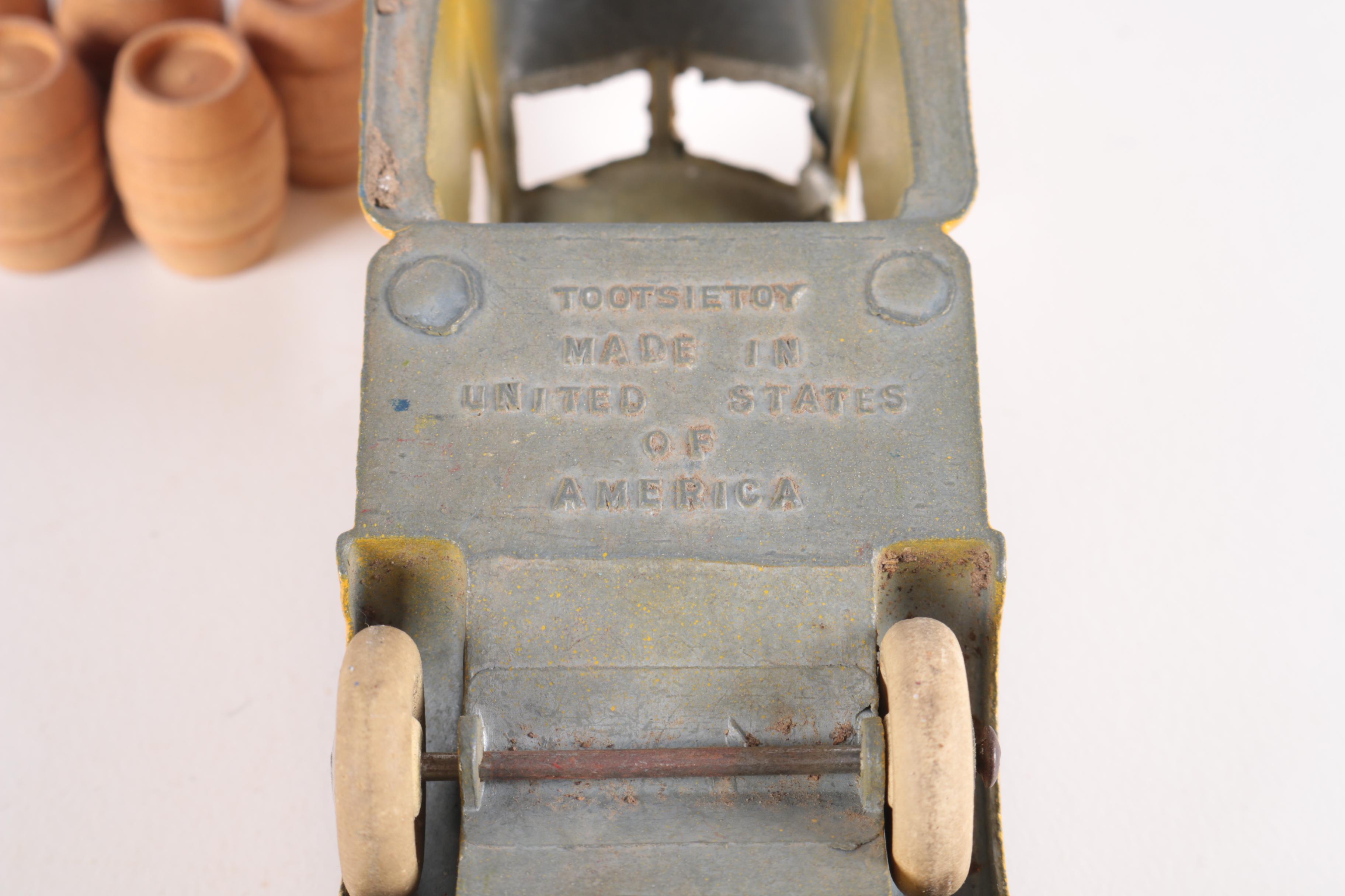 Vintage Toy Car Assortment Including Sun Rubber Company