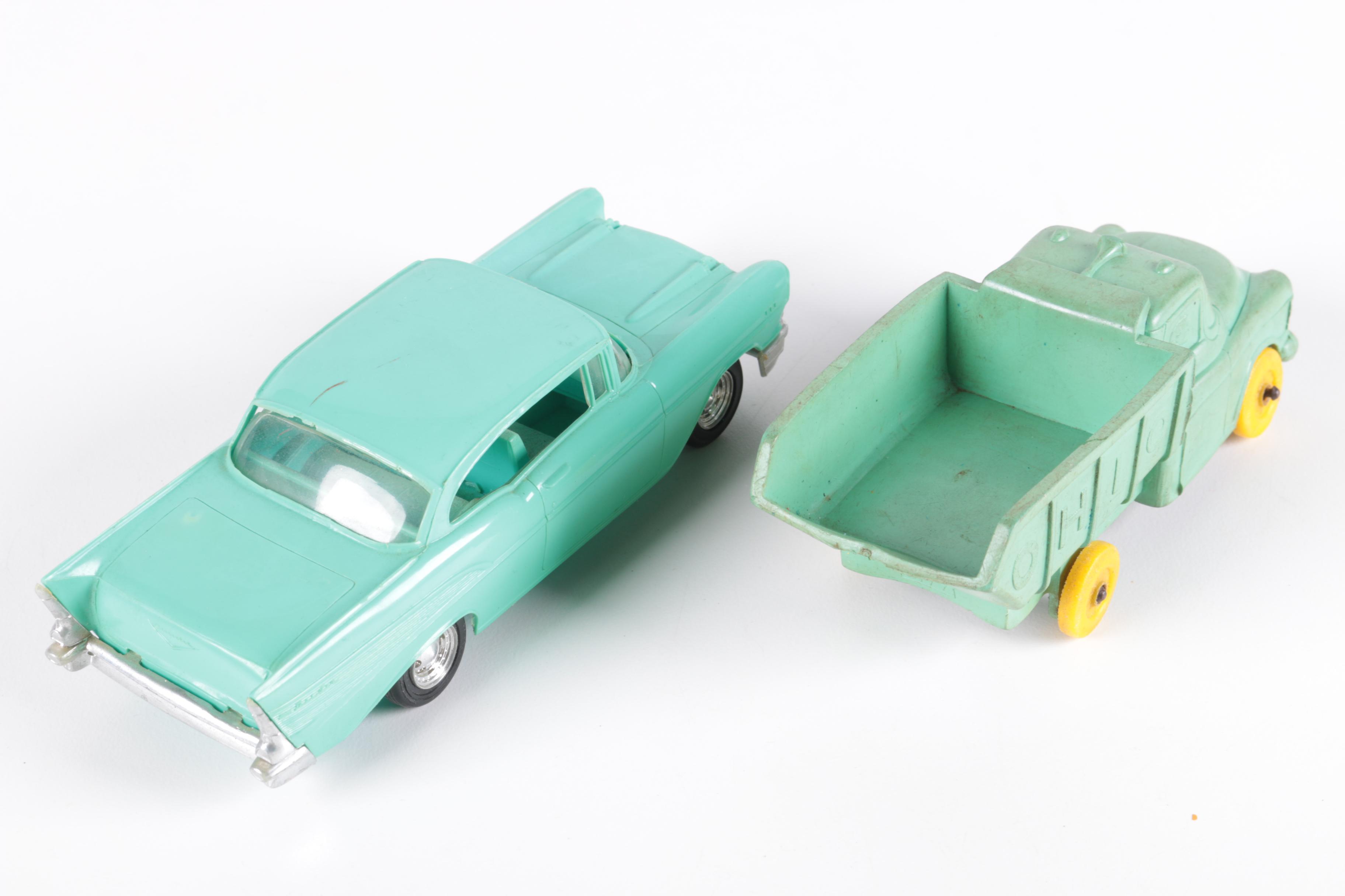 Vintage Toy Car Assortment Including Sun Rubber Company