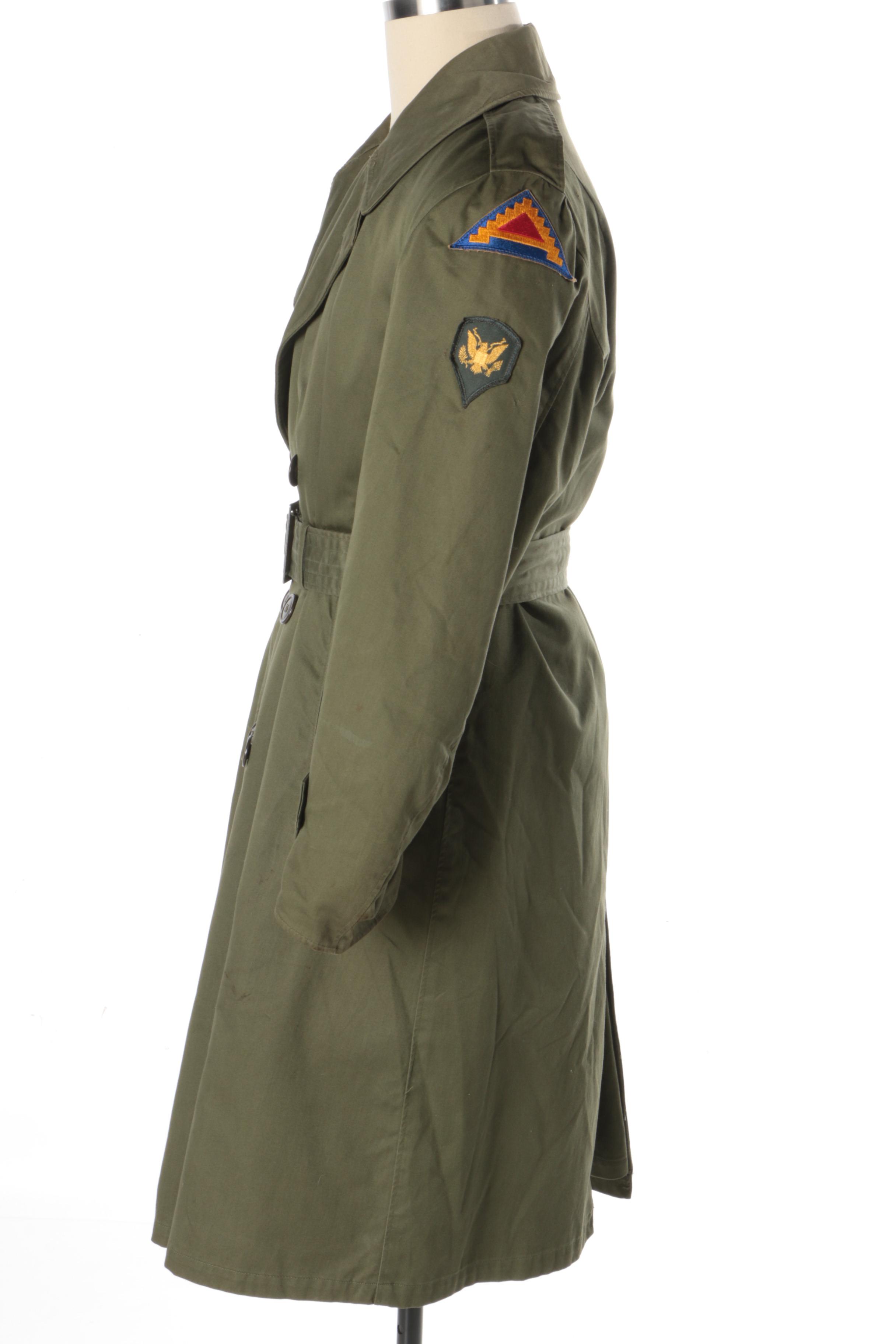 Vintage Military Trench Coat