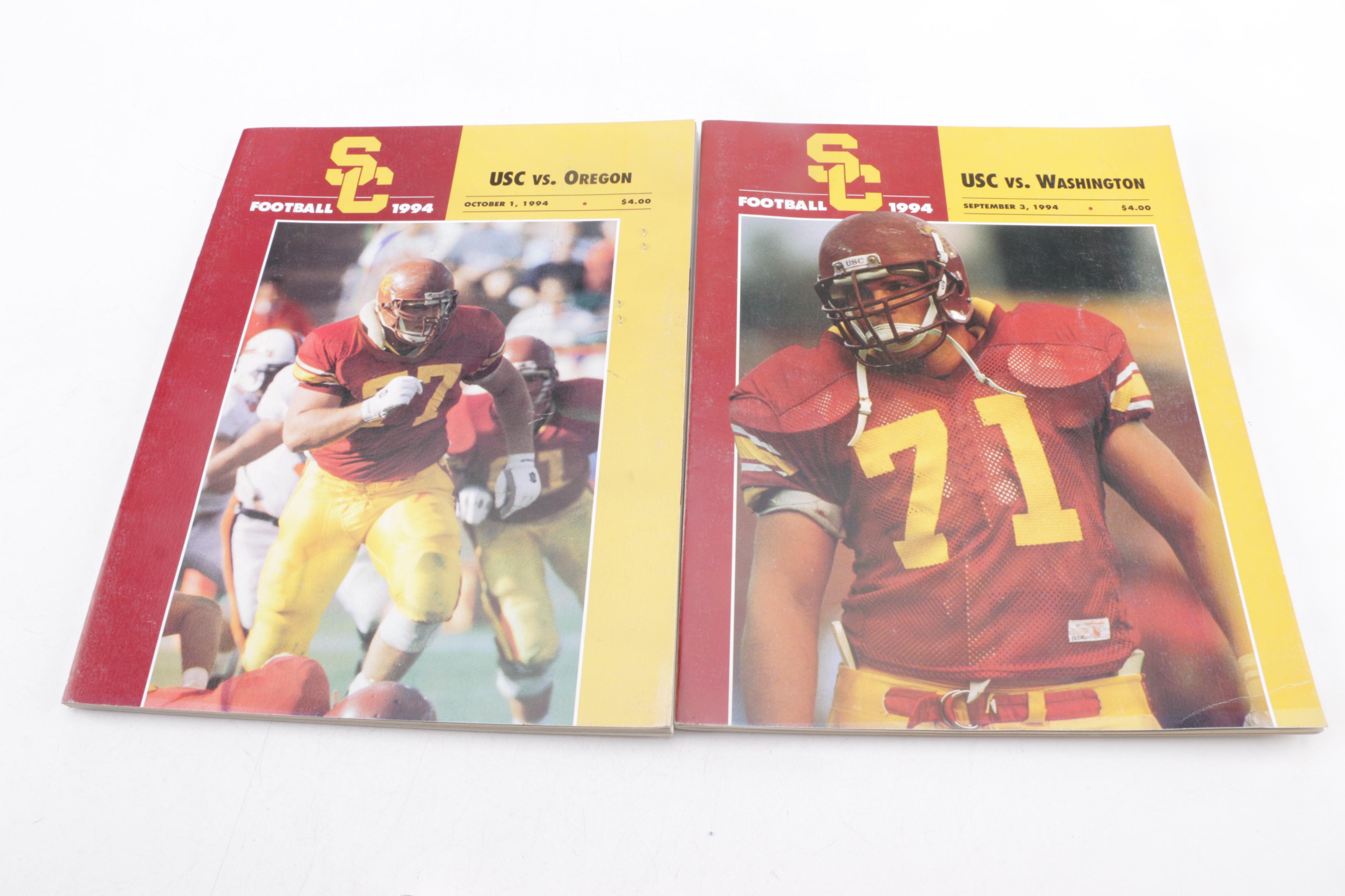 1994 USC Football Programs and Vintage USC Football Tickets
