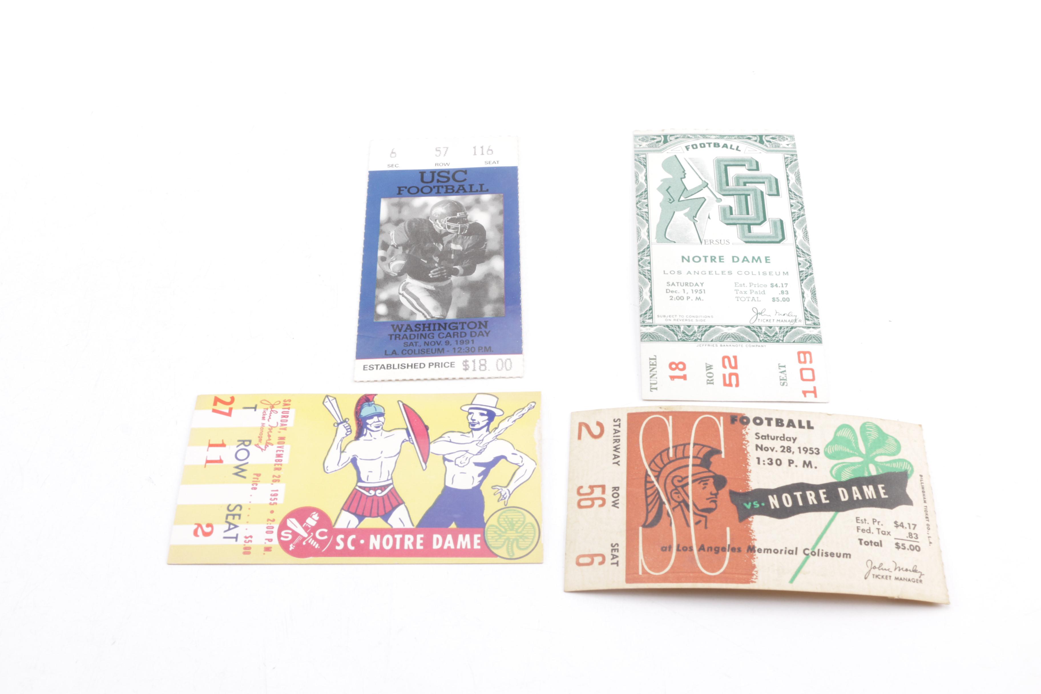 1994 USC Football Programs and Vintage USC Football Tickets