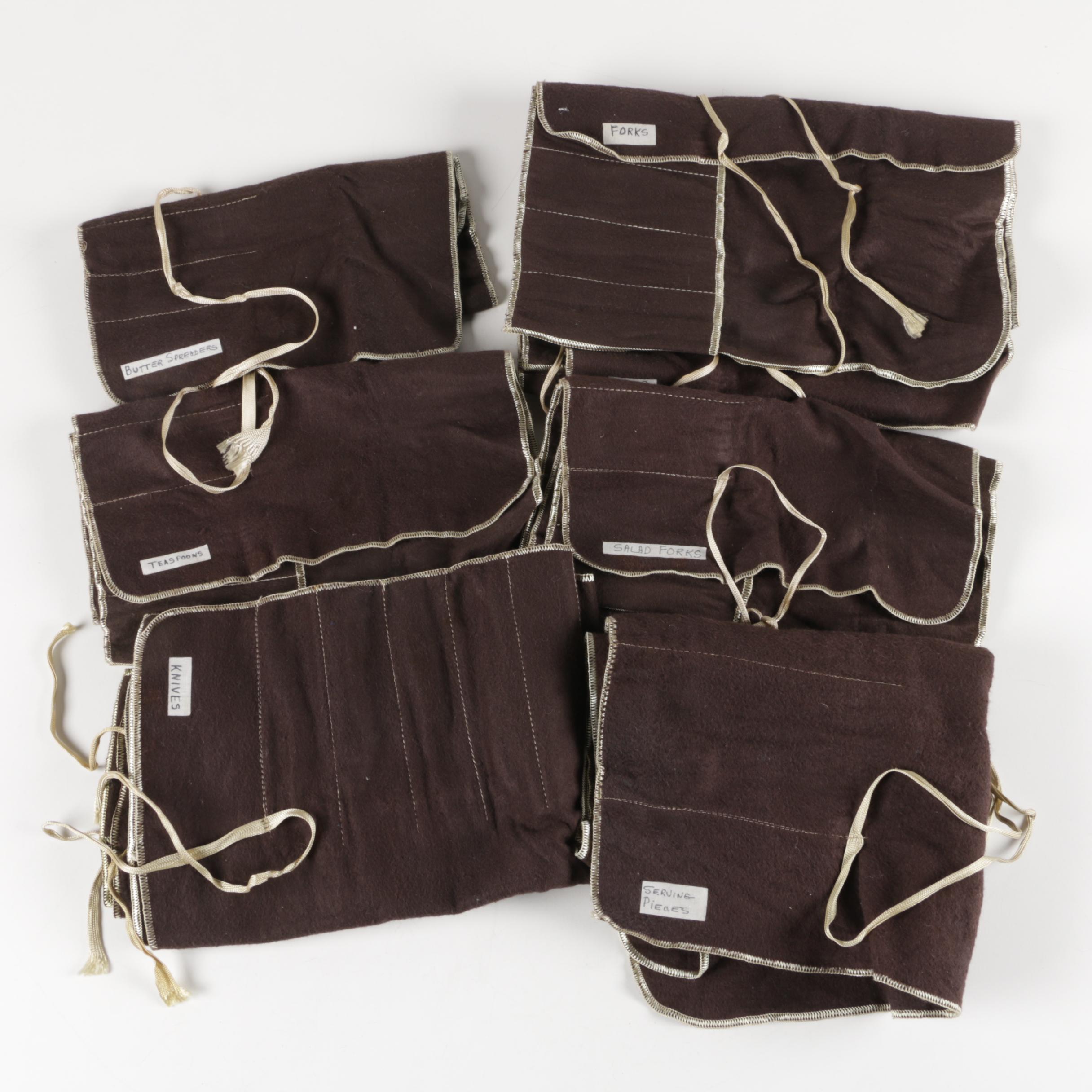 Vintage Rogers "Bridal Veil" Sterling Silver Flatware Set for Twelve