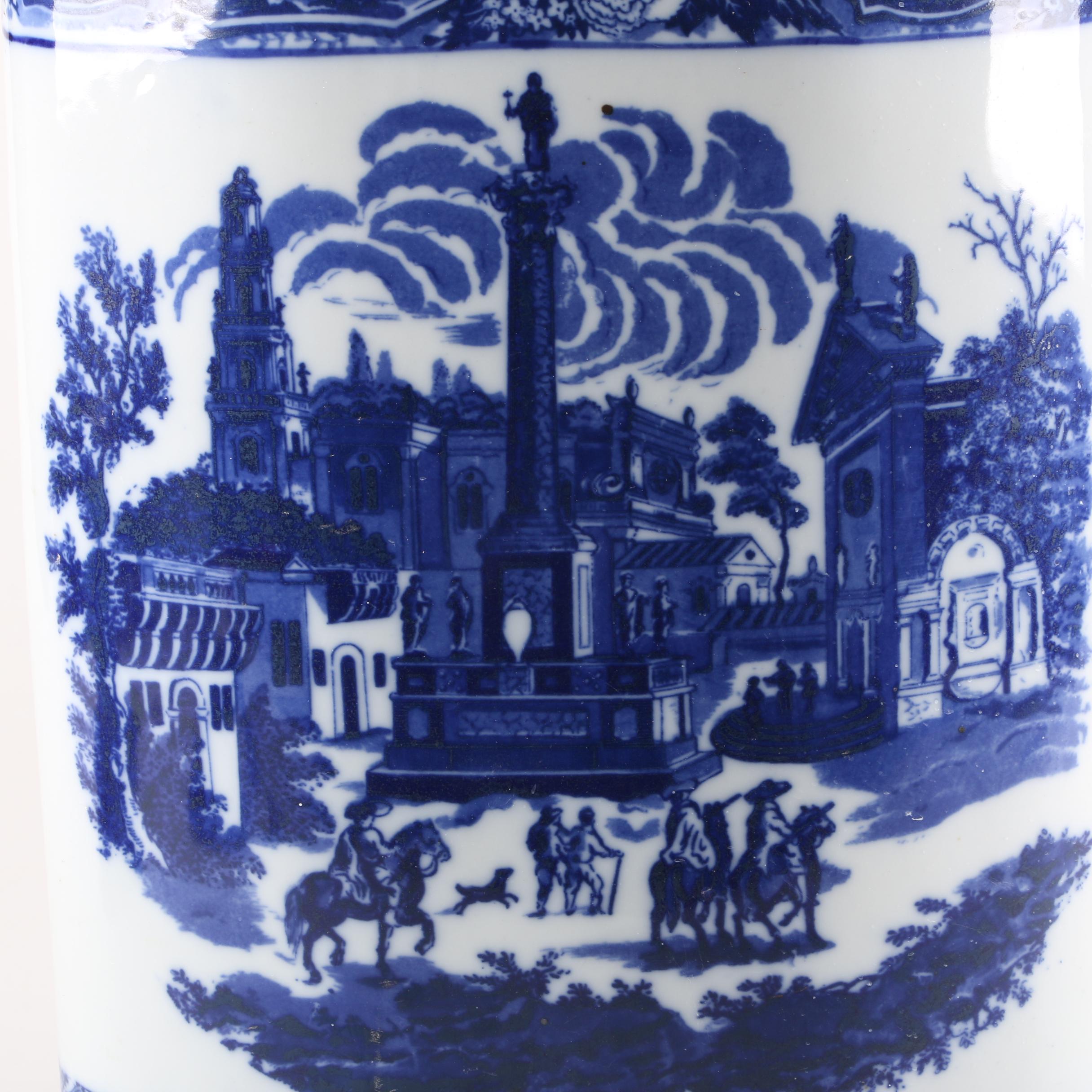 Victoria Ware Ironstone Blue and White Umbrella Stand