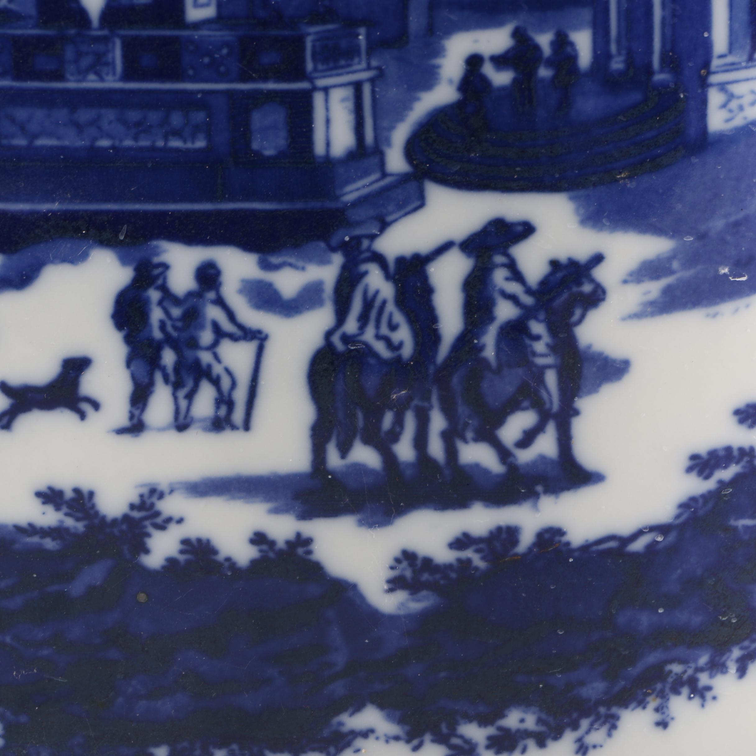 Victoria Ware Ironstone Blue and White Umbrella Stand