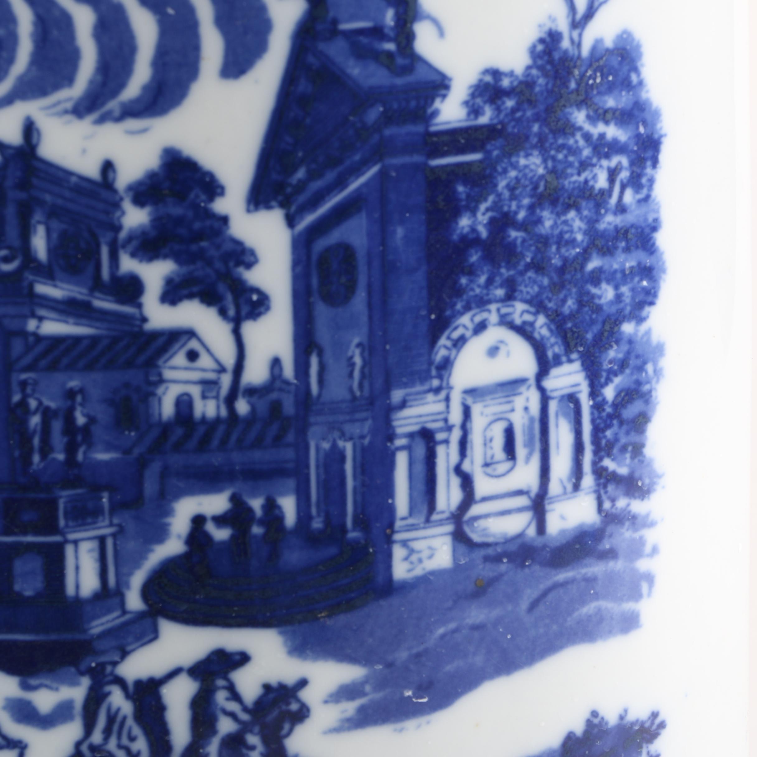 Victoria Ware Ironstone Blue and White Umbrella Stand