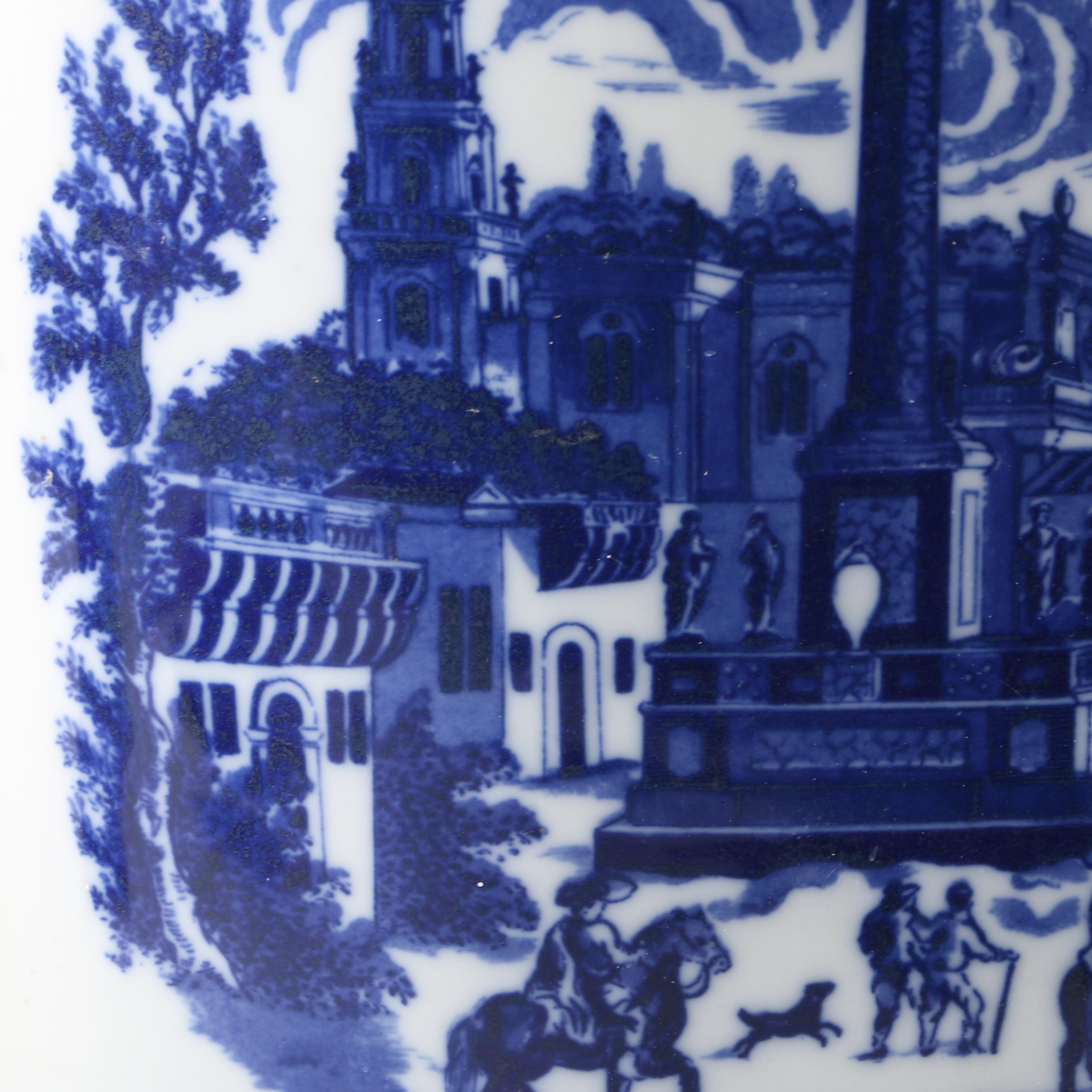 Victoria Ware Ironstone Blue and White Umbrella Stand