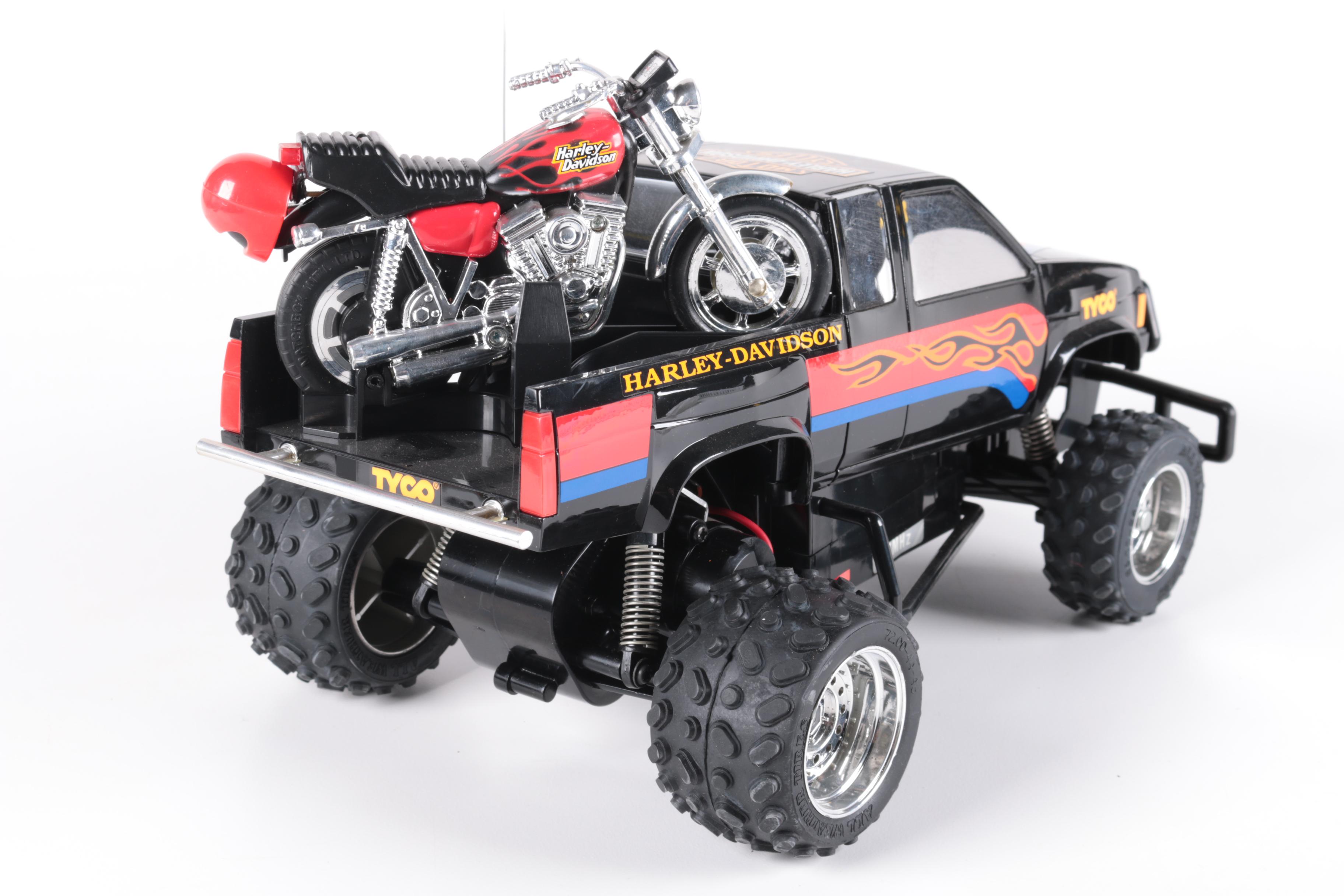 Tyco "Harley Davidson" Remote Control Pick-Up Truck with Motorcycle
