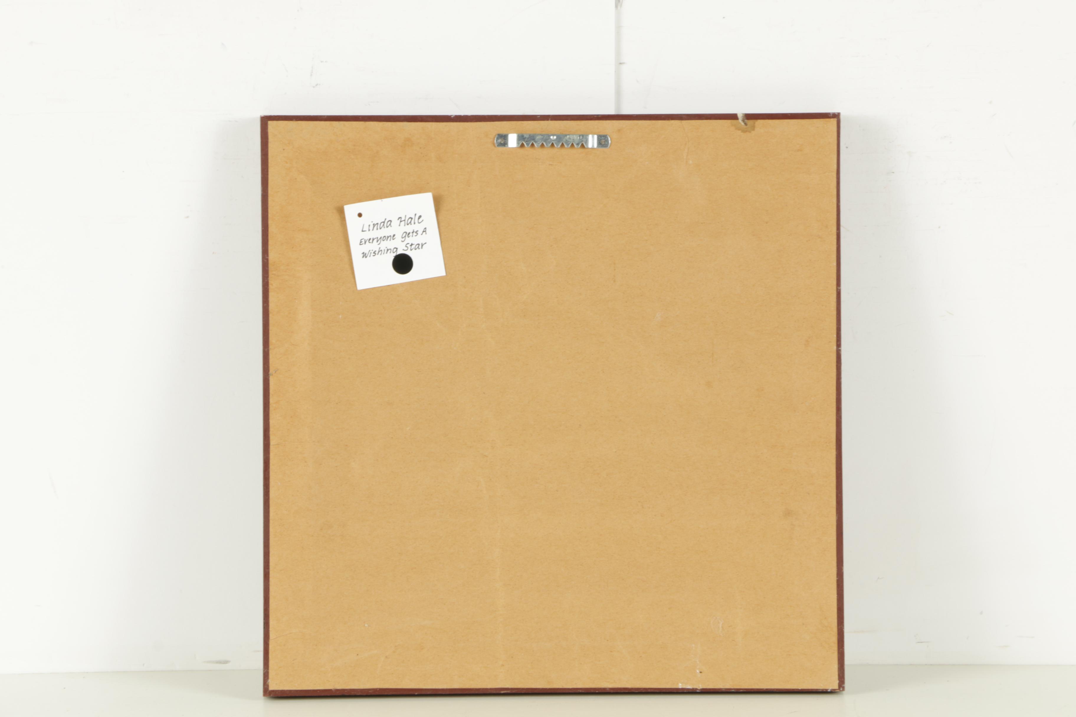 Linda Beazley Watercolor on Paper "Everyone Gets a Wishing Star"