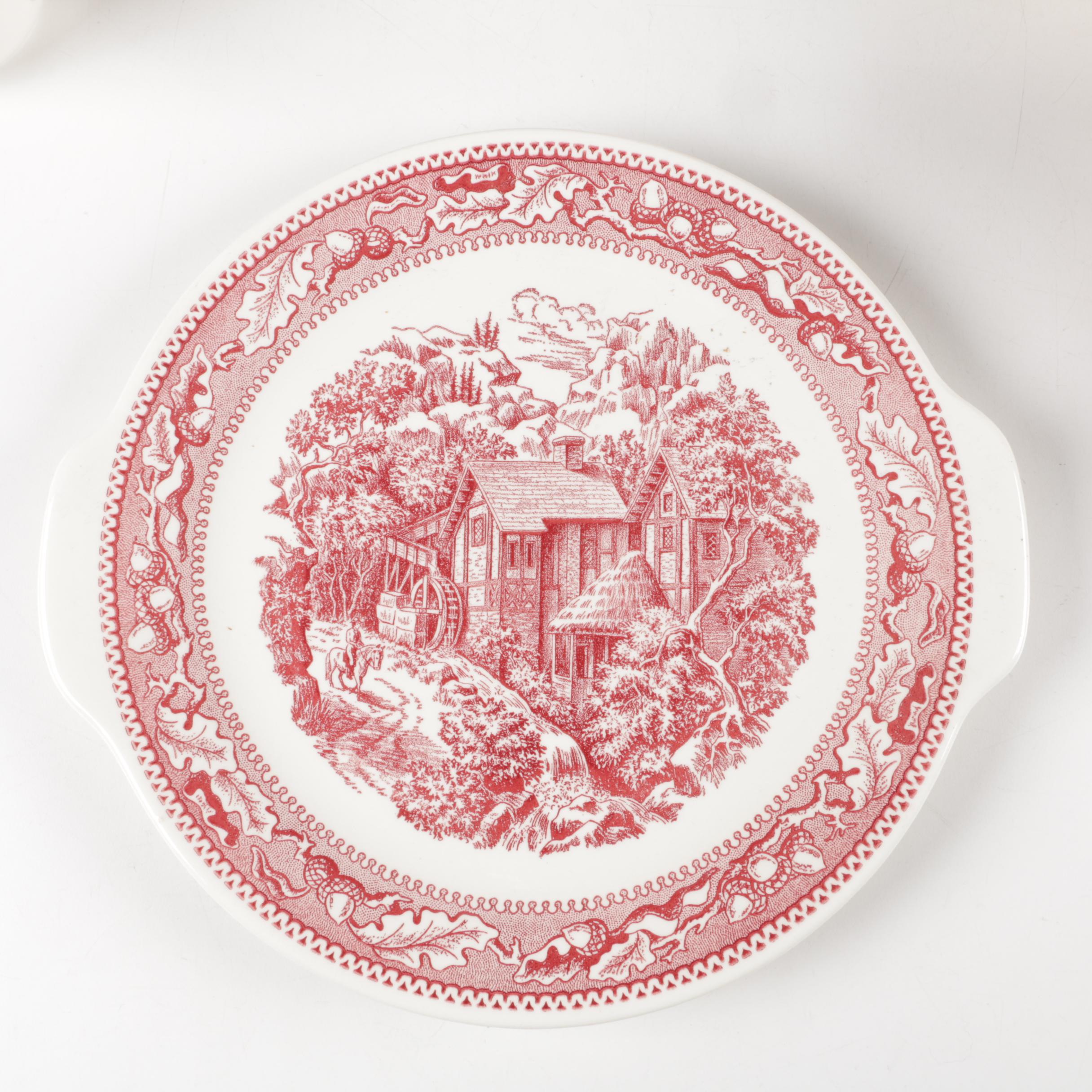 Royal "Memory Lane Pink" and Other Ironstone Tableware