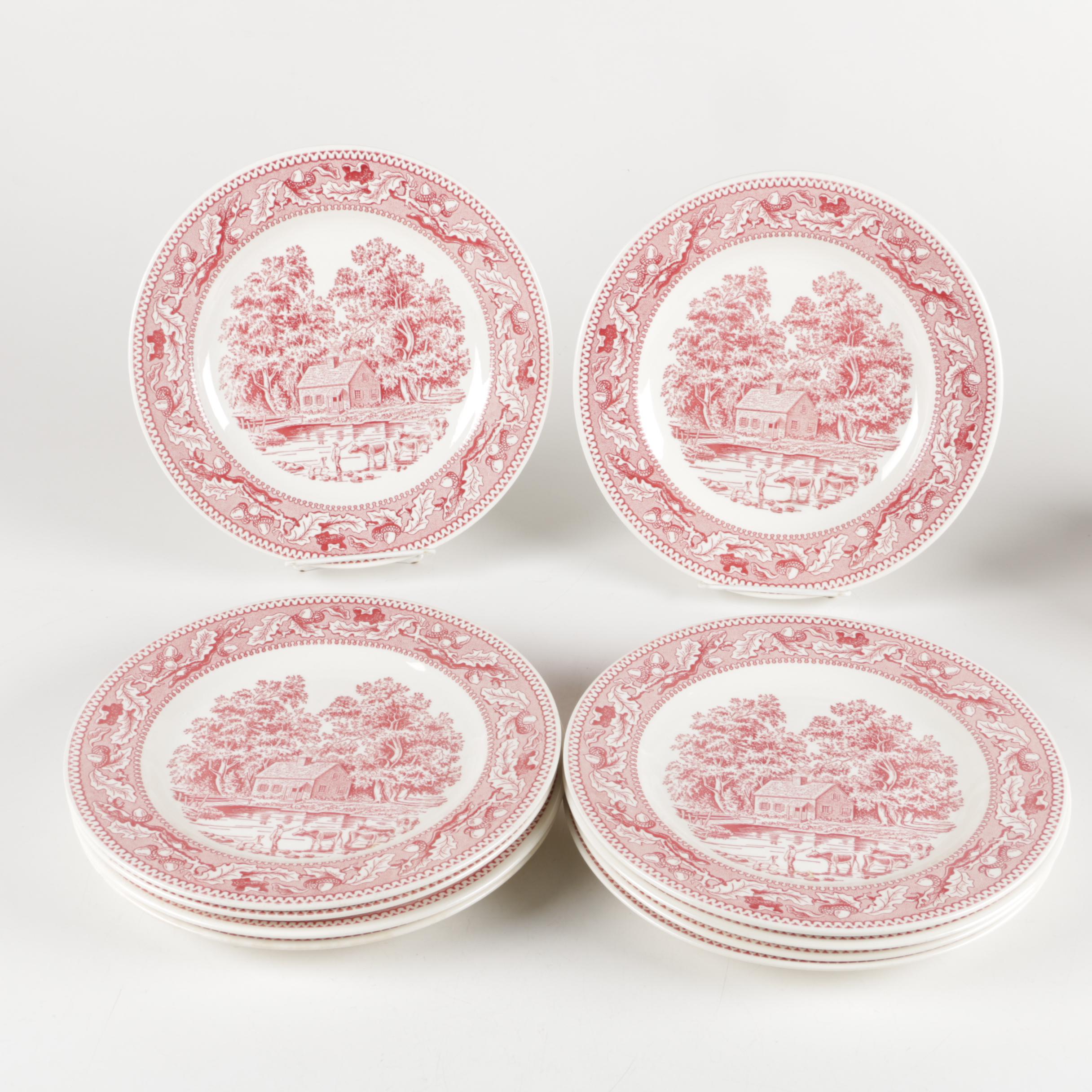 Royal "Memory Lane Pink" and Other Ironstone Tableware