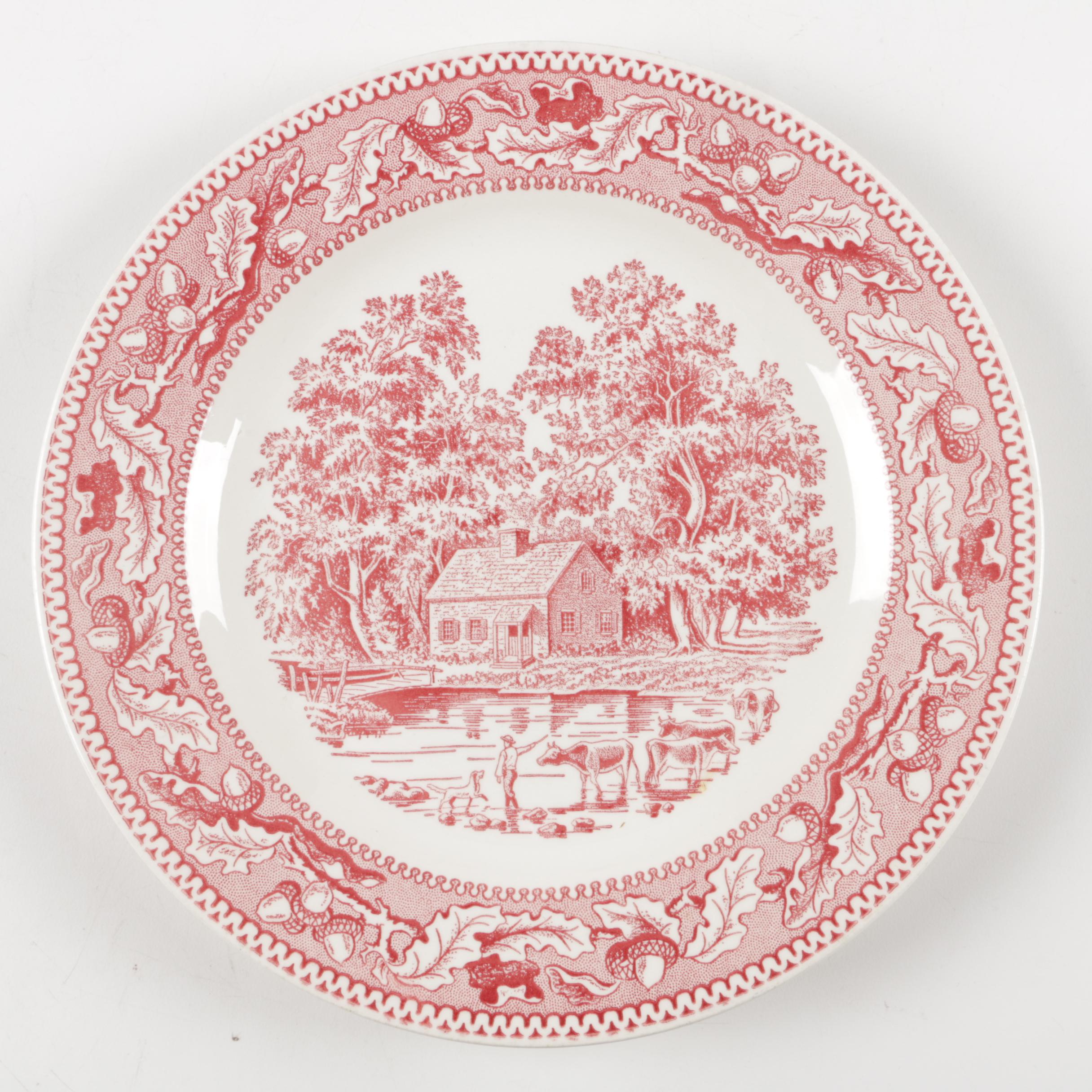Royal "Memory Lane Pink" and Other Ironstone Tableware