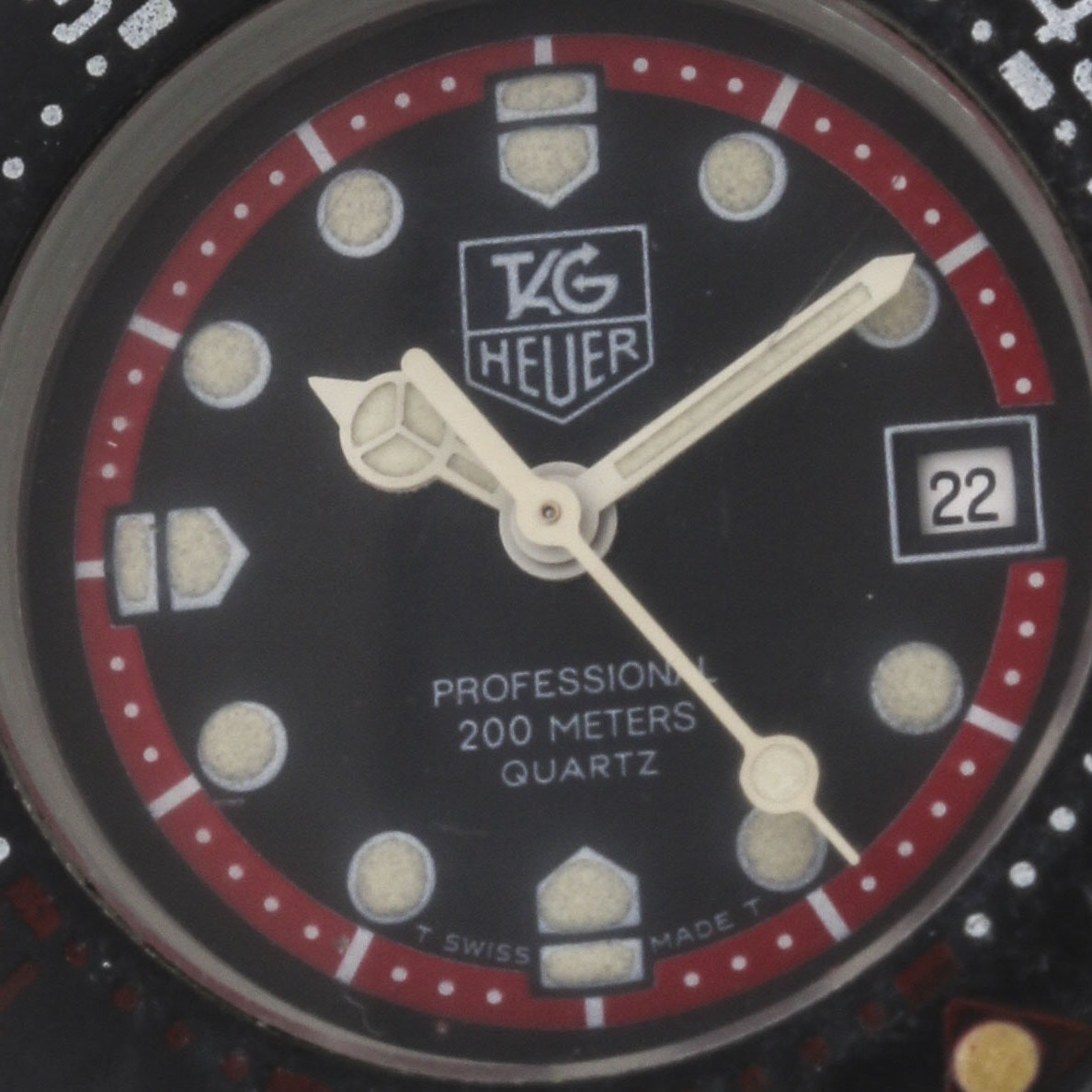 Tag Heuer 29.00 MM Professional 200M Stainless Steel and Black Rubber Sport Watch