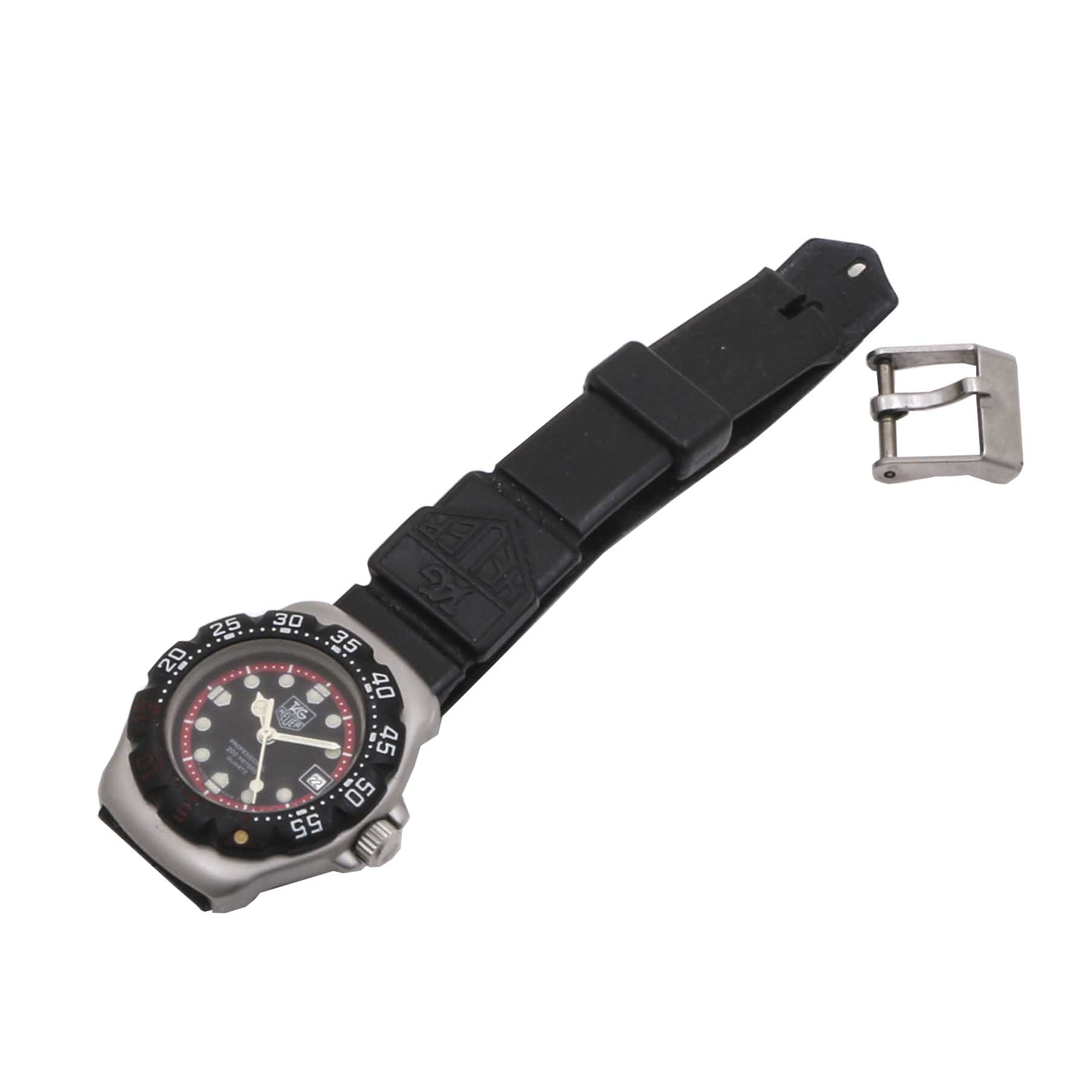 Tag Heuer 29.00 MM Professional 200M Stainless Steel and Black Rubber Sport Watch