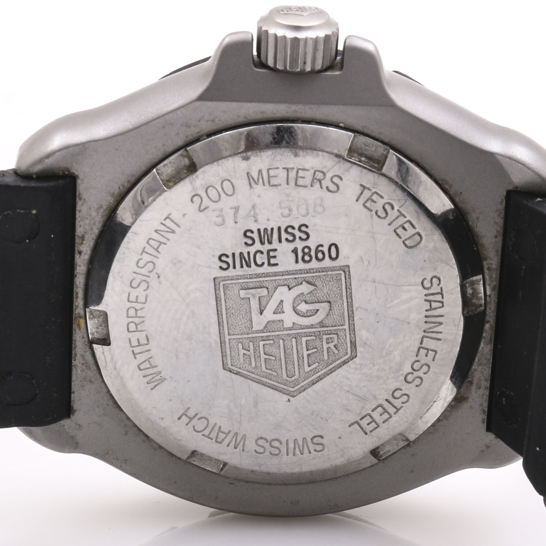 Tag Heuer 29.00 MM Professional 200M Stainless Steel and Black Rubber Sport Watch