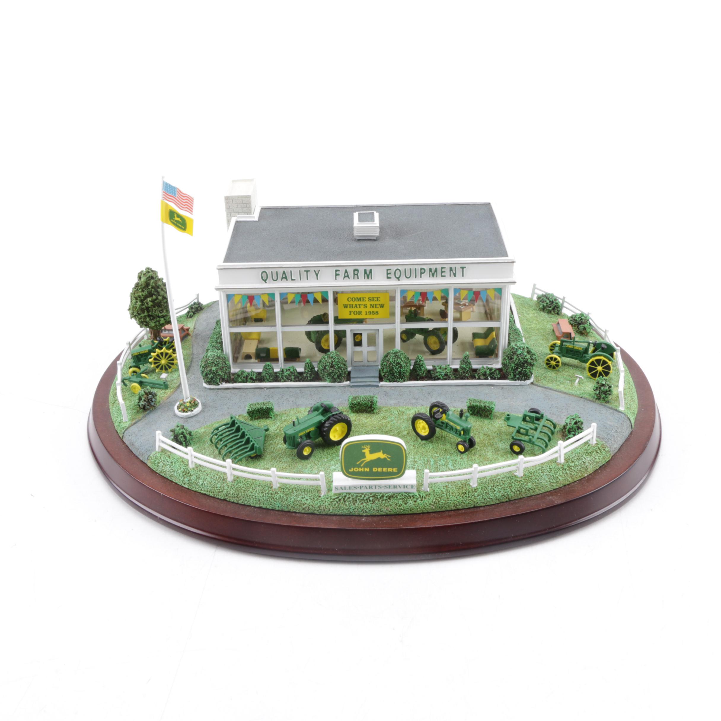 Danbury Mint "John Deere Dealership" Figurine