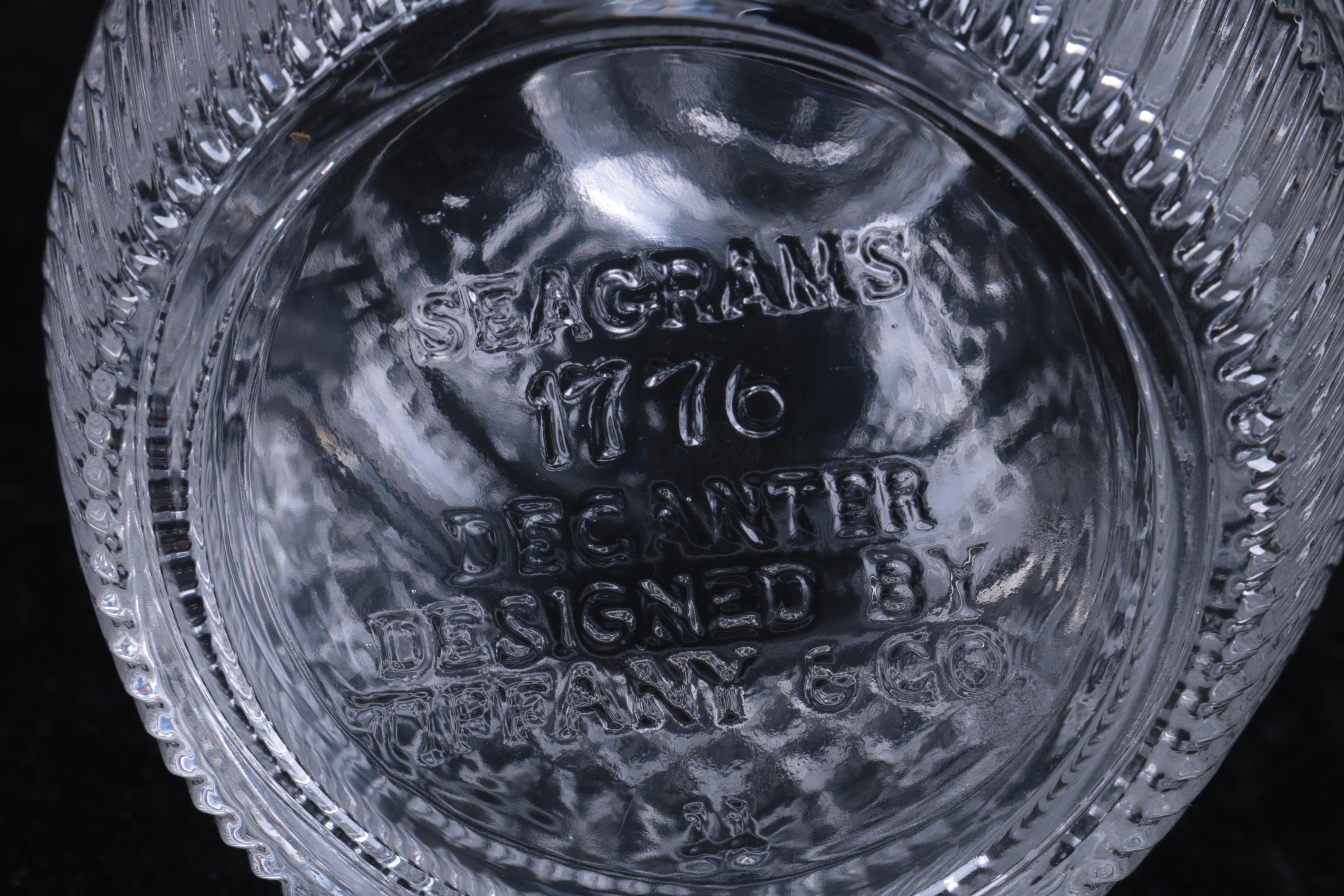 Tiffany & Co. "Seagrams 1776" Decanter