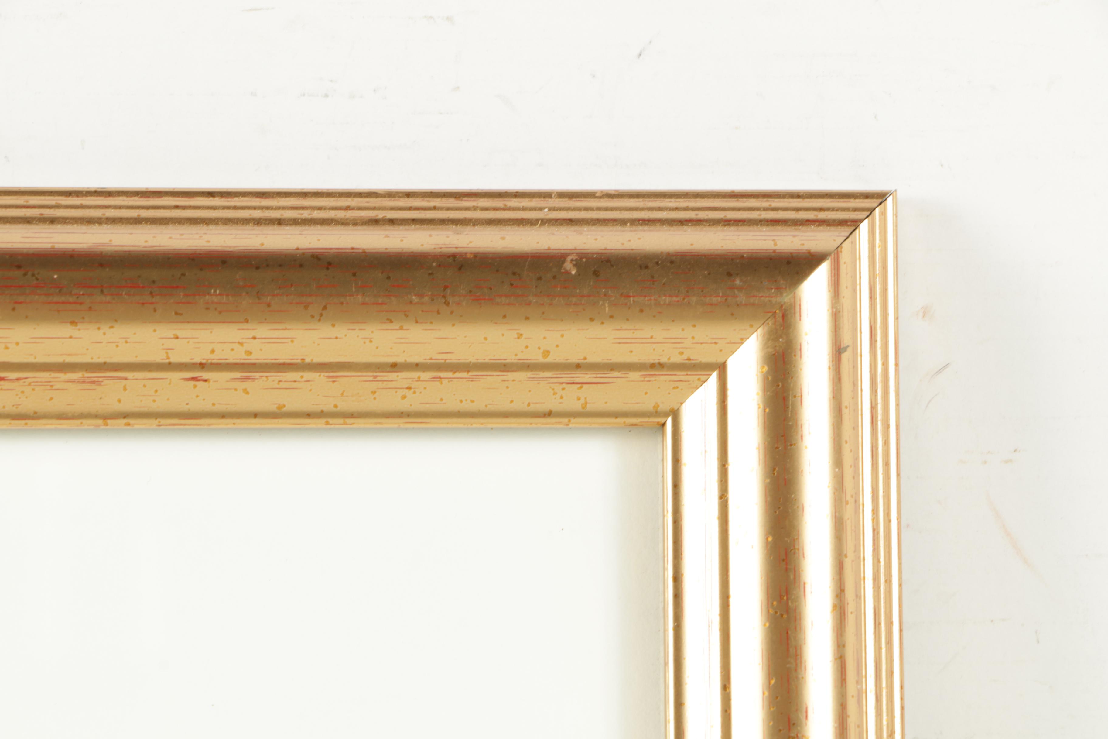 Jan Henning Mixed Media Watercolor Landscape Painting on Paper