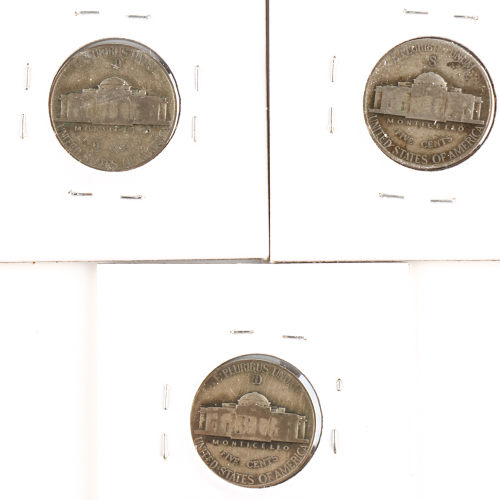 Select Assortment of Mercury Dimes and Silver Wartime Nickels