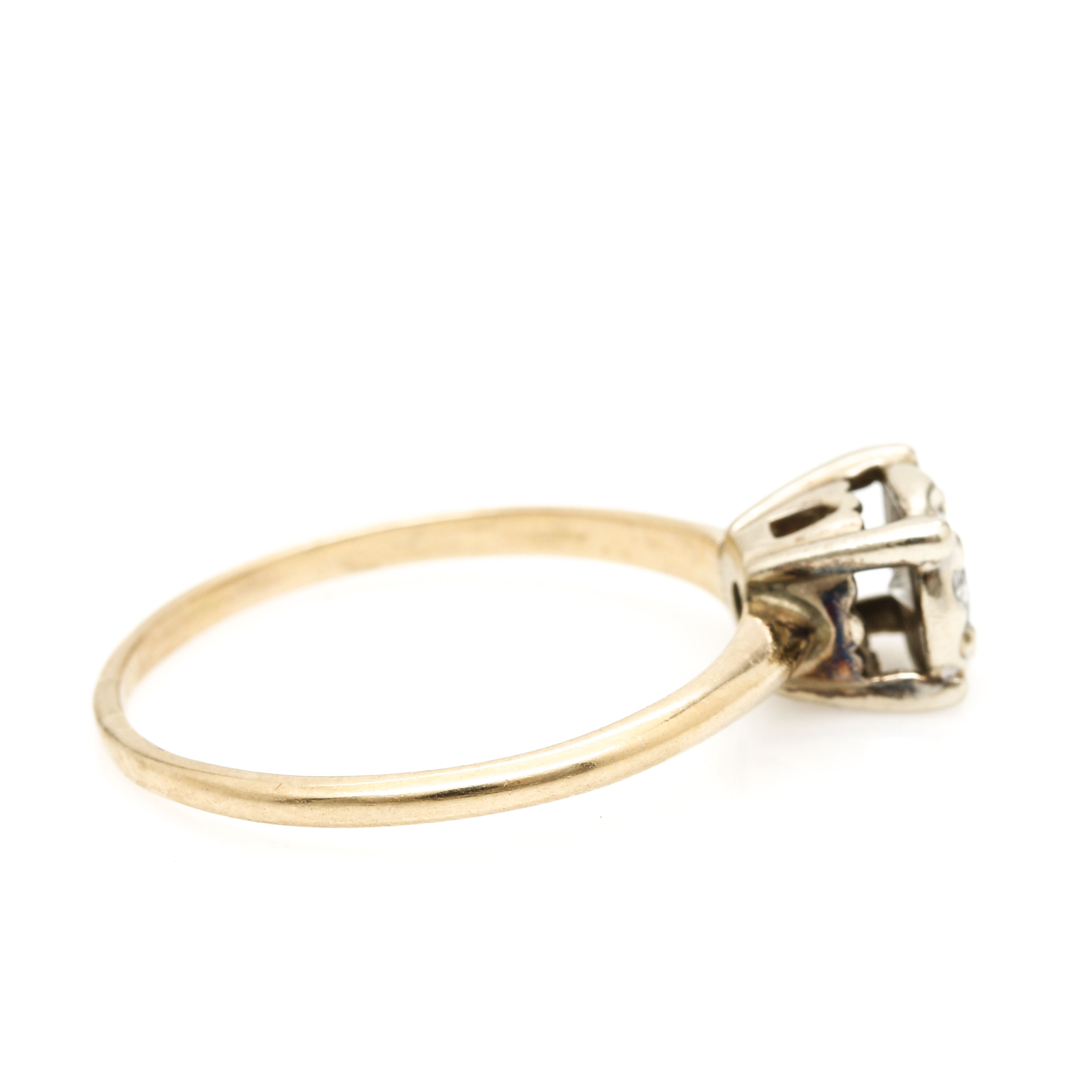 14K Yellow Gold Diamond Ring