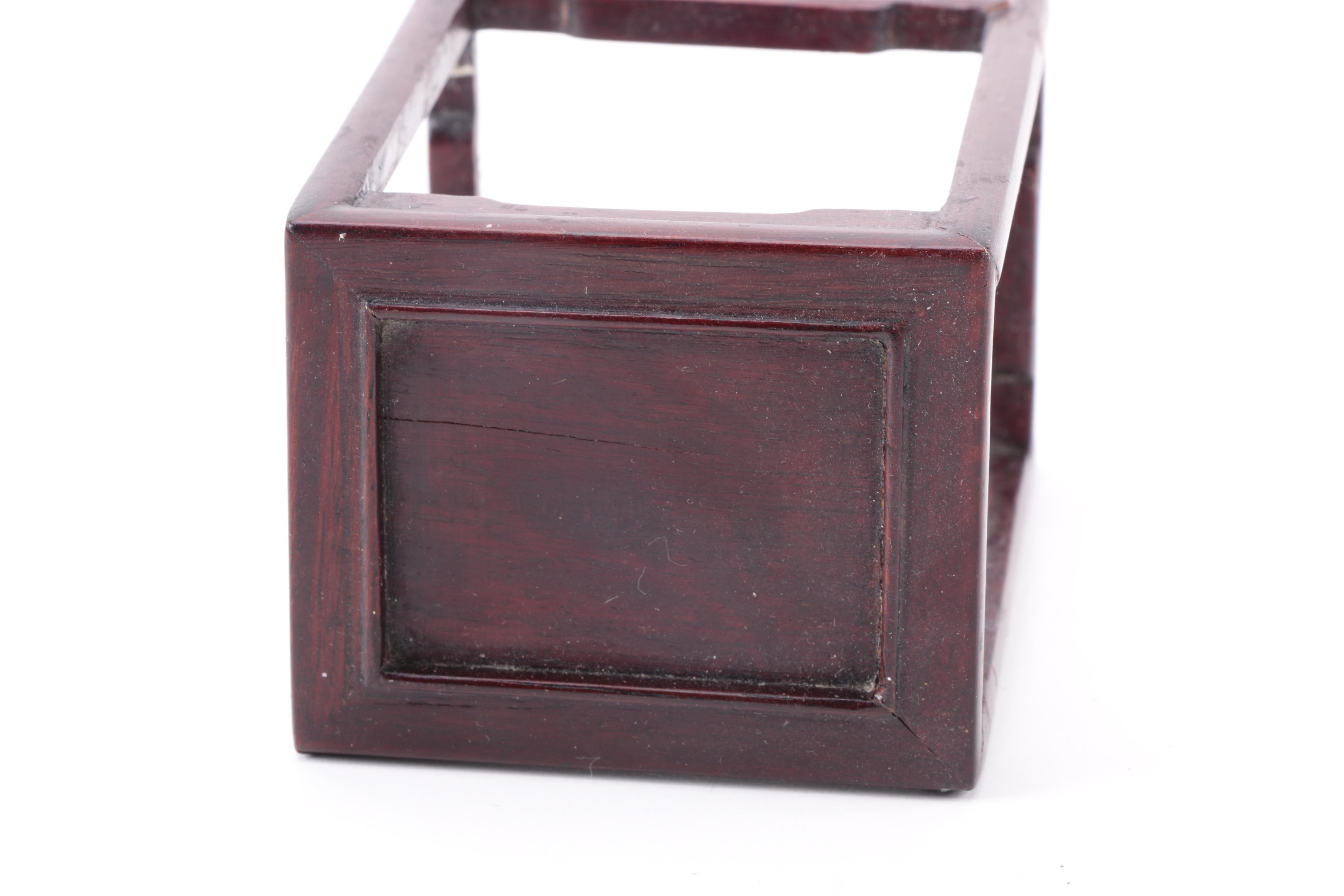 Diminutive Chinese Horseshoe Chairs with Tea Table