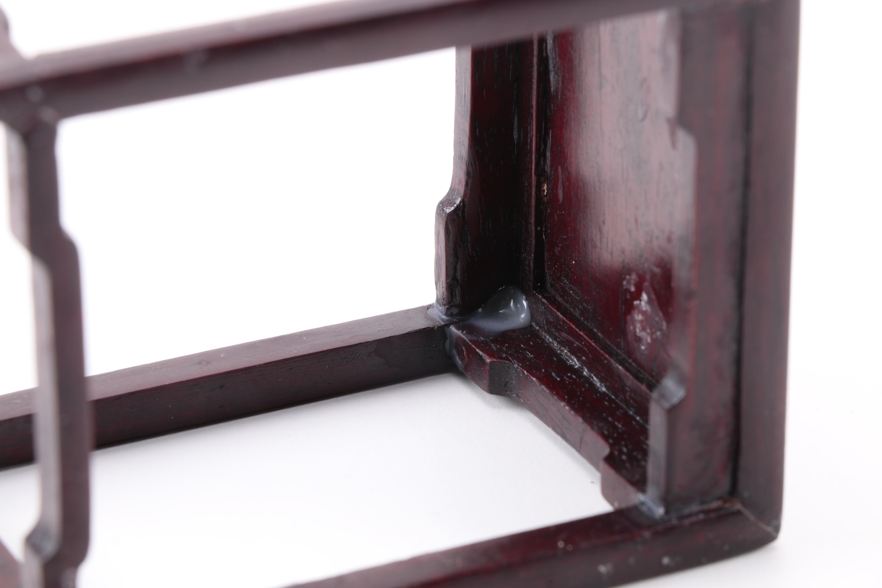 Diminutive Chinese Horseshoe Chairs with Tea Table