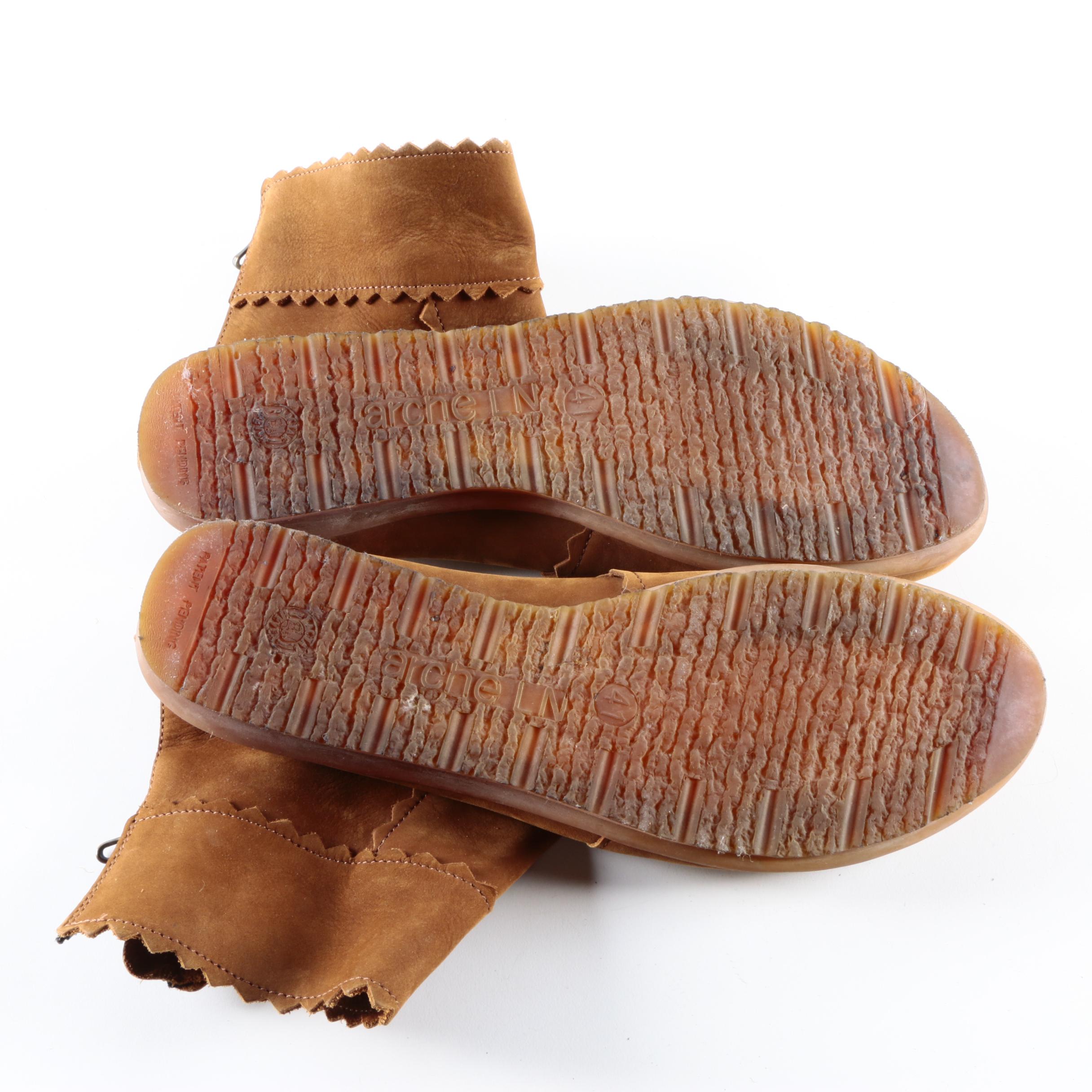 Fly London and Arche Women's Brown Leather Boots