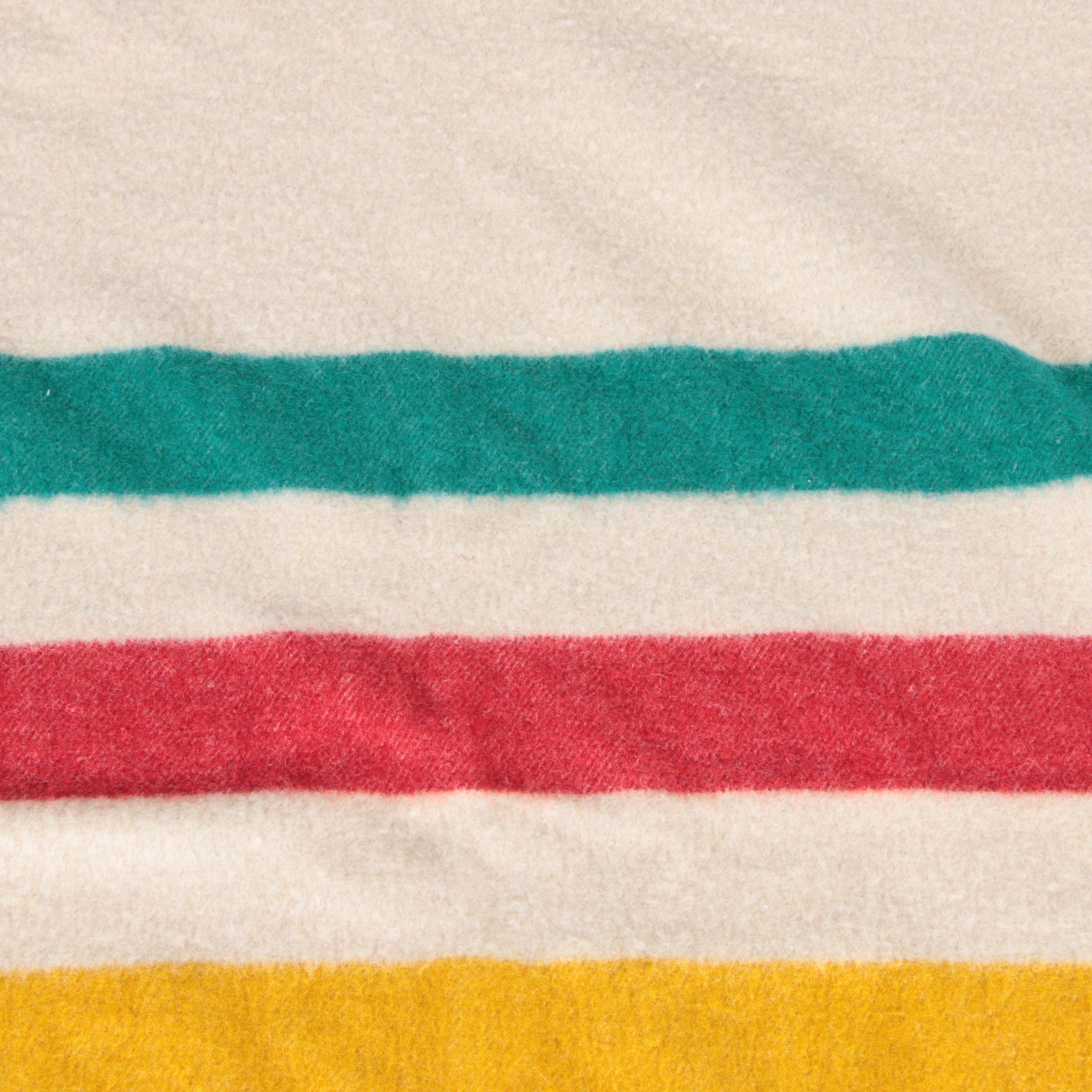 Vintage Hudson's Bay Point Wool Blanket