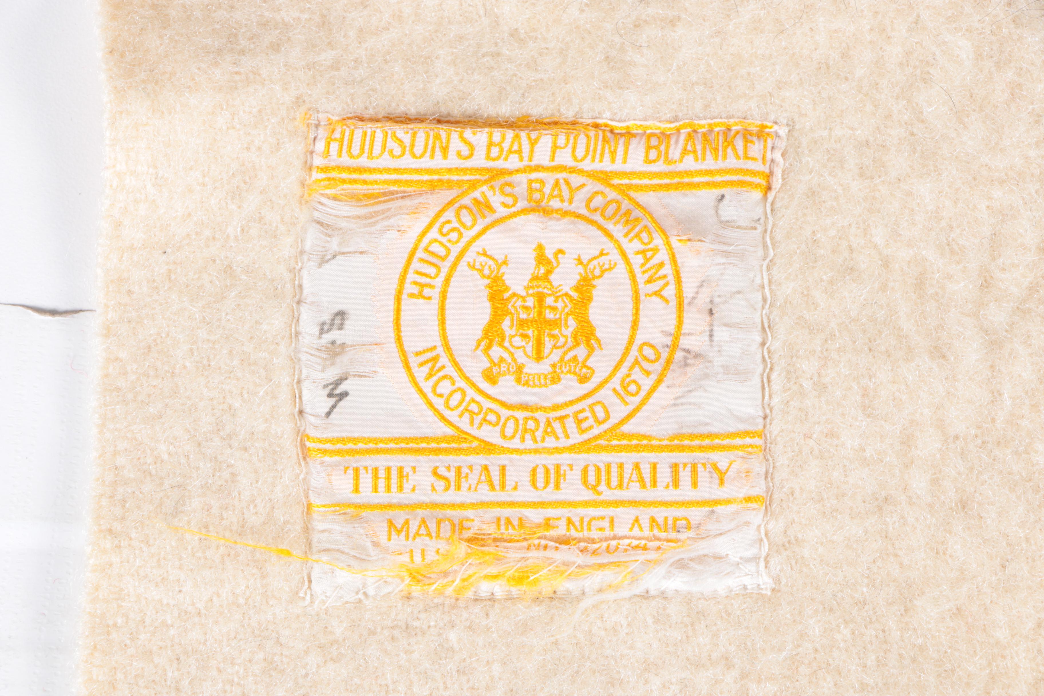 Vintage Hudson's Bay Point Wool Blanket