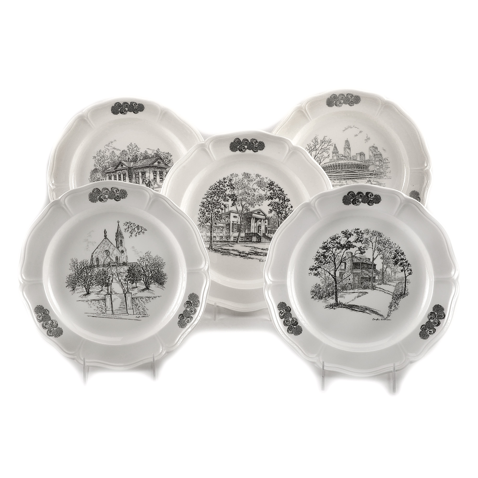 Group of Caroline Williams Cincinnati Collectible Plates by Wedgwood