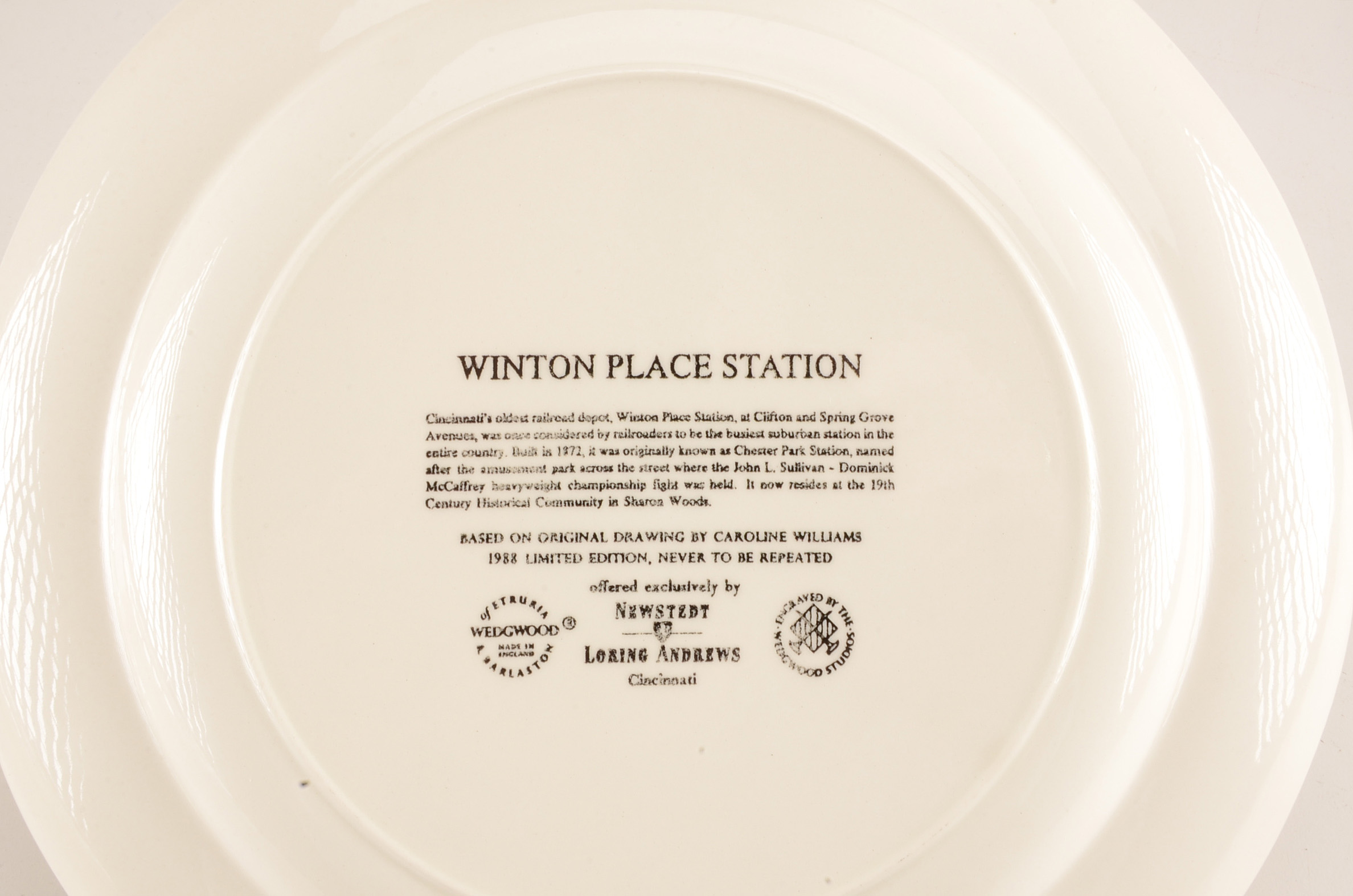 Group of Caroline Williams Cincinnati Collectible Plates by Wedgwood