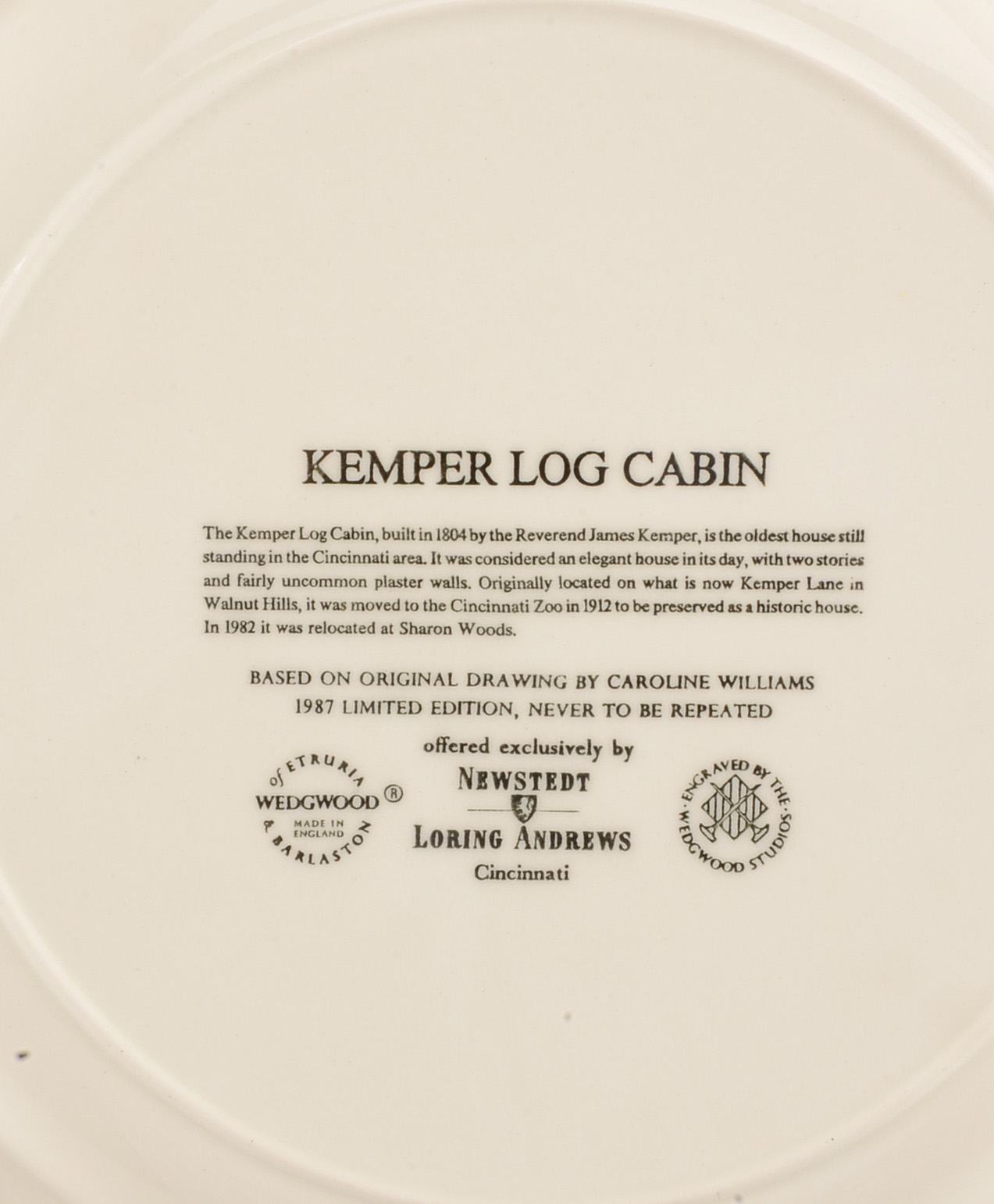 Group of Caroline Williams Cincinnati Collectible Plates by Wedgwood