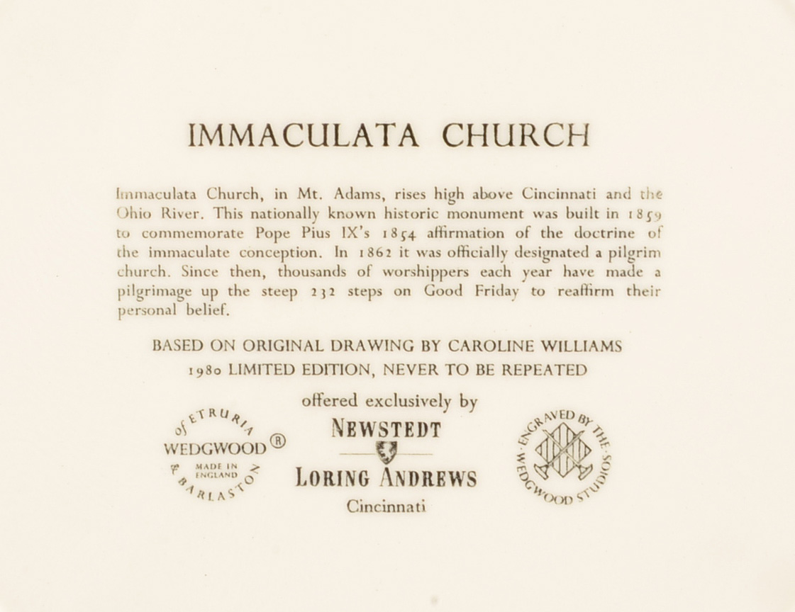 Group of Caroline Williams Cincinnati Collectible Plates by Wedgwood