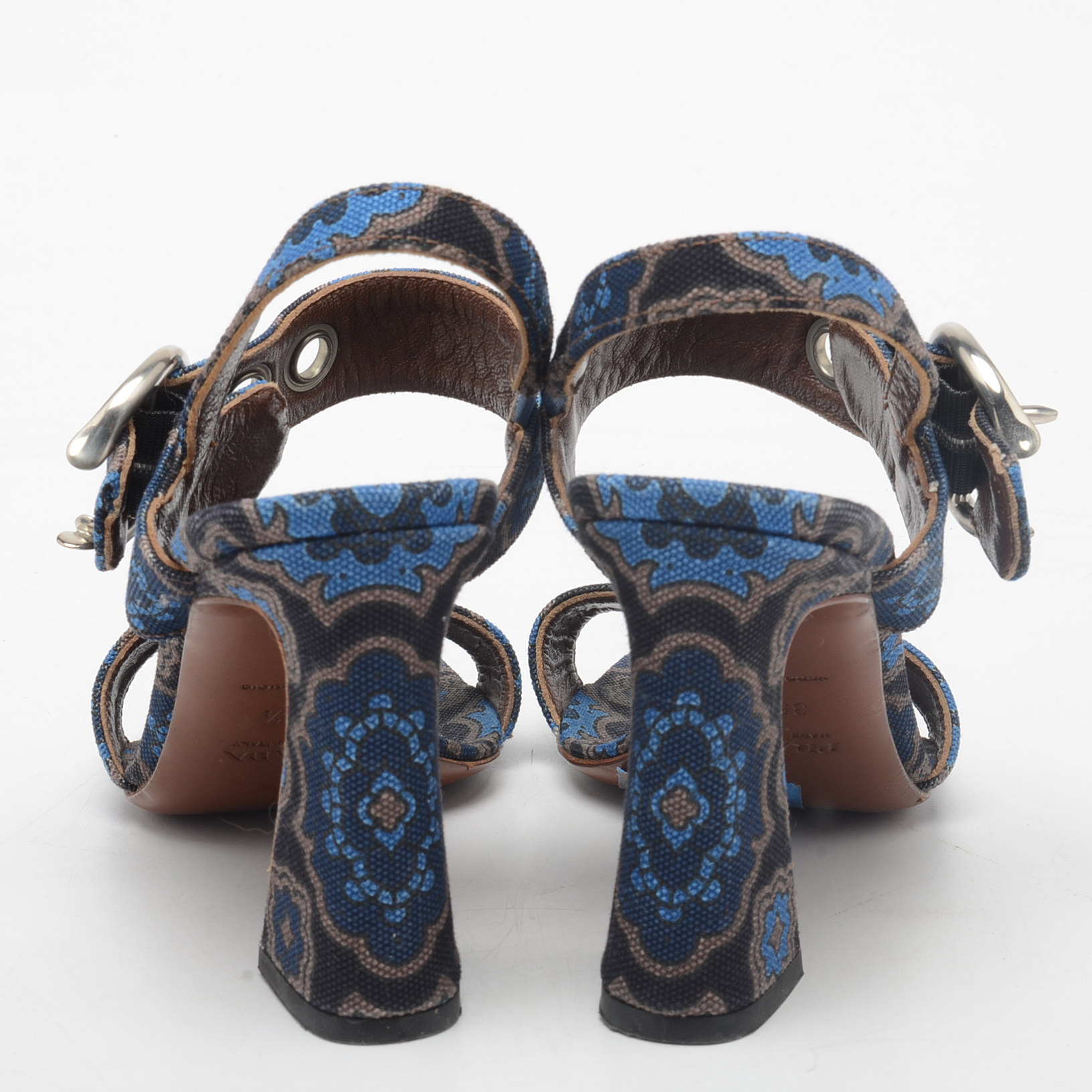 Prada Slingback Paisley Sandals