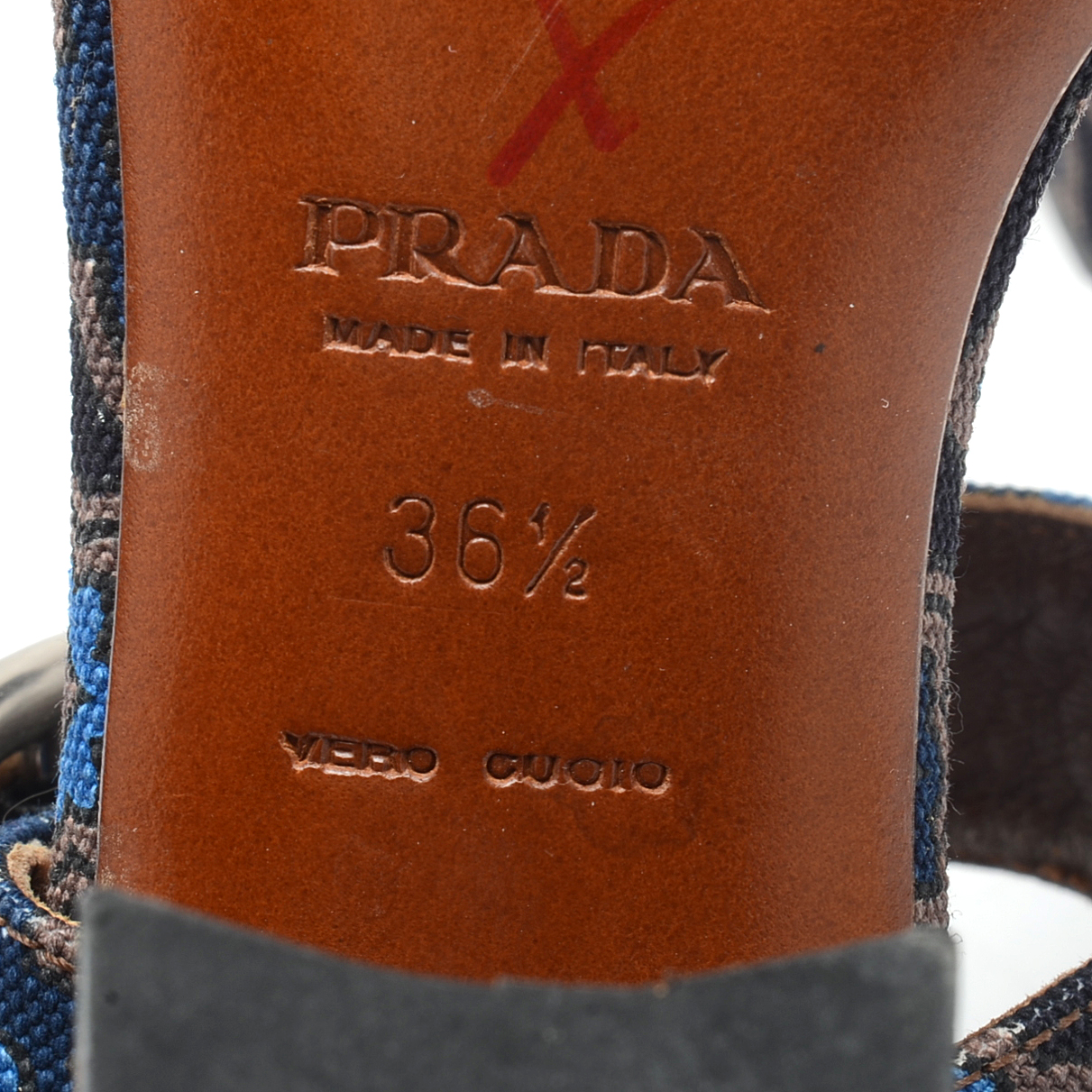 Prada Slingback Paisley Sandals