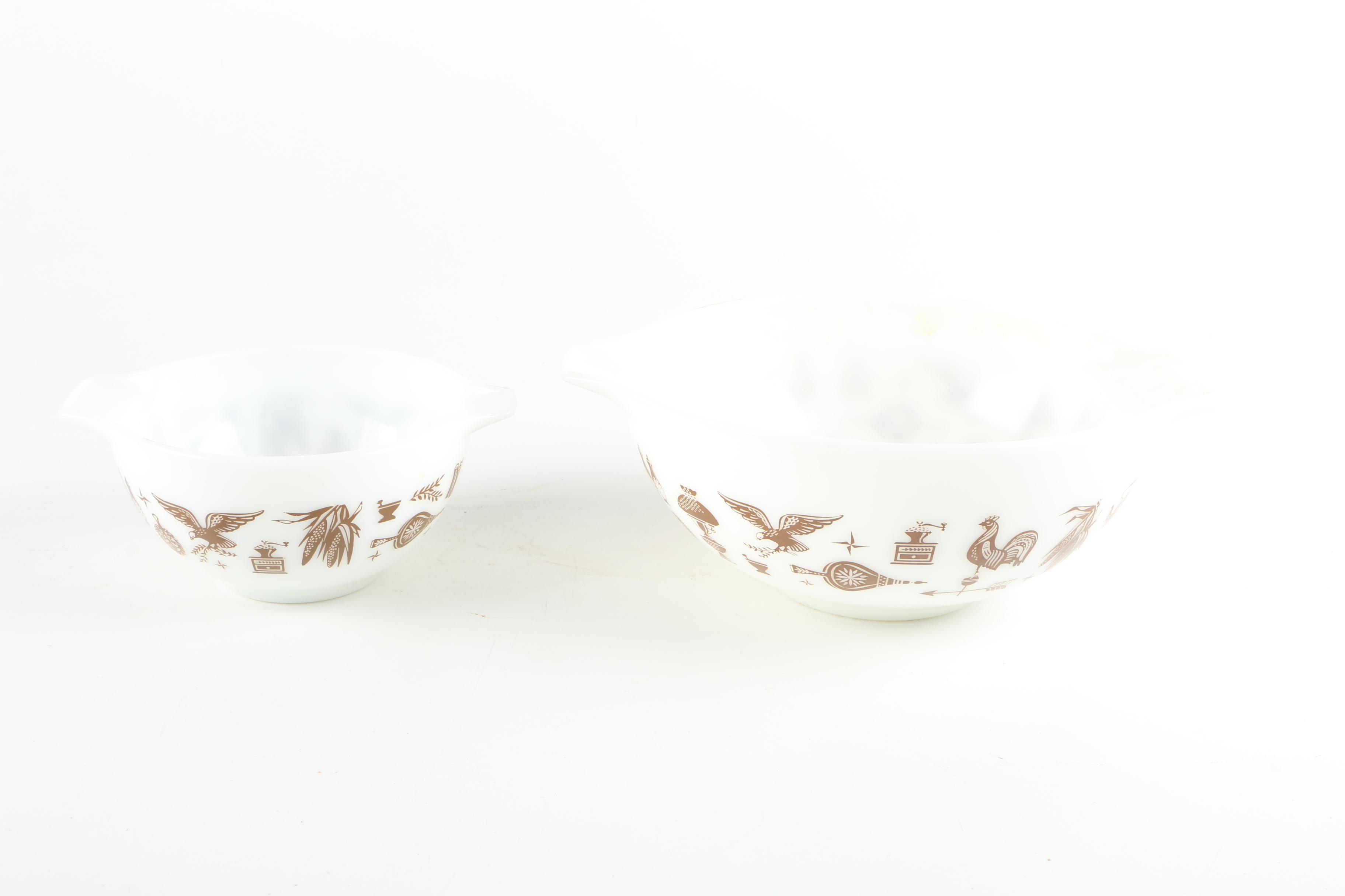 Vintage Pyrex "Early American" Bowls and More