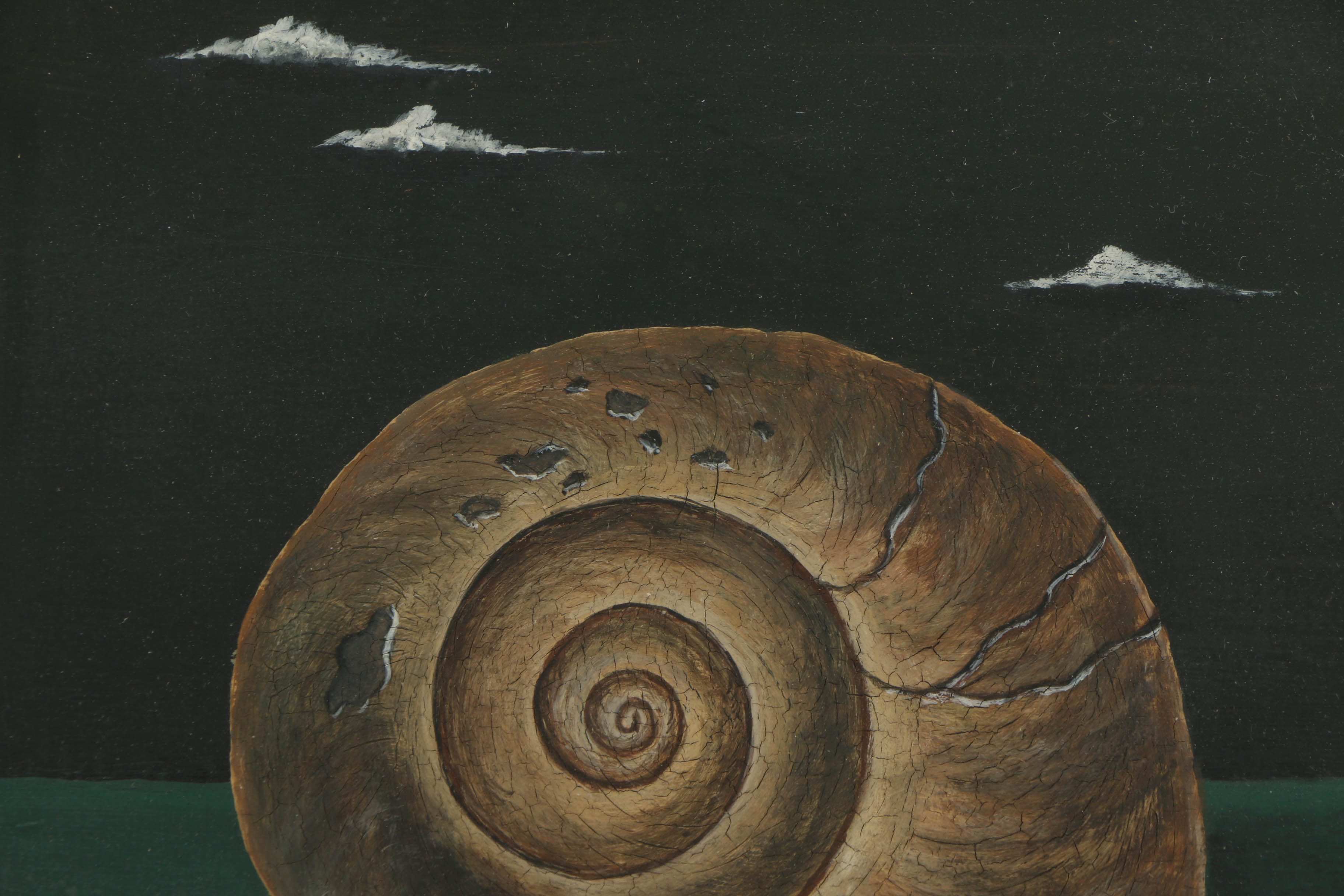 Surrealist Oil Painting on Board in the Style of Gertrude Abercrombie