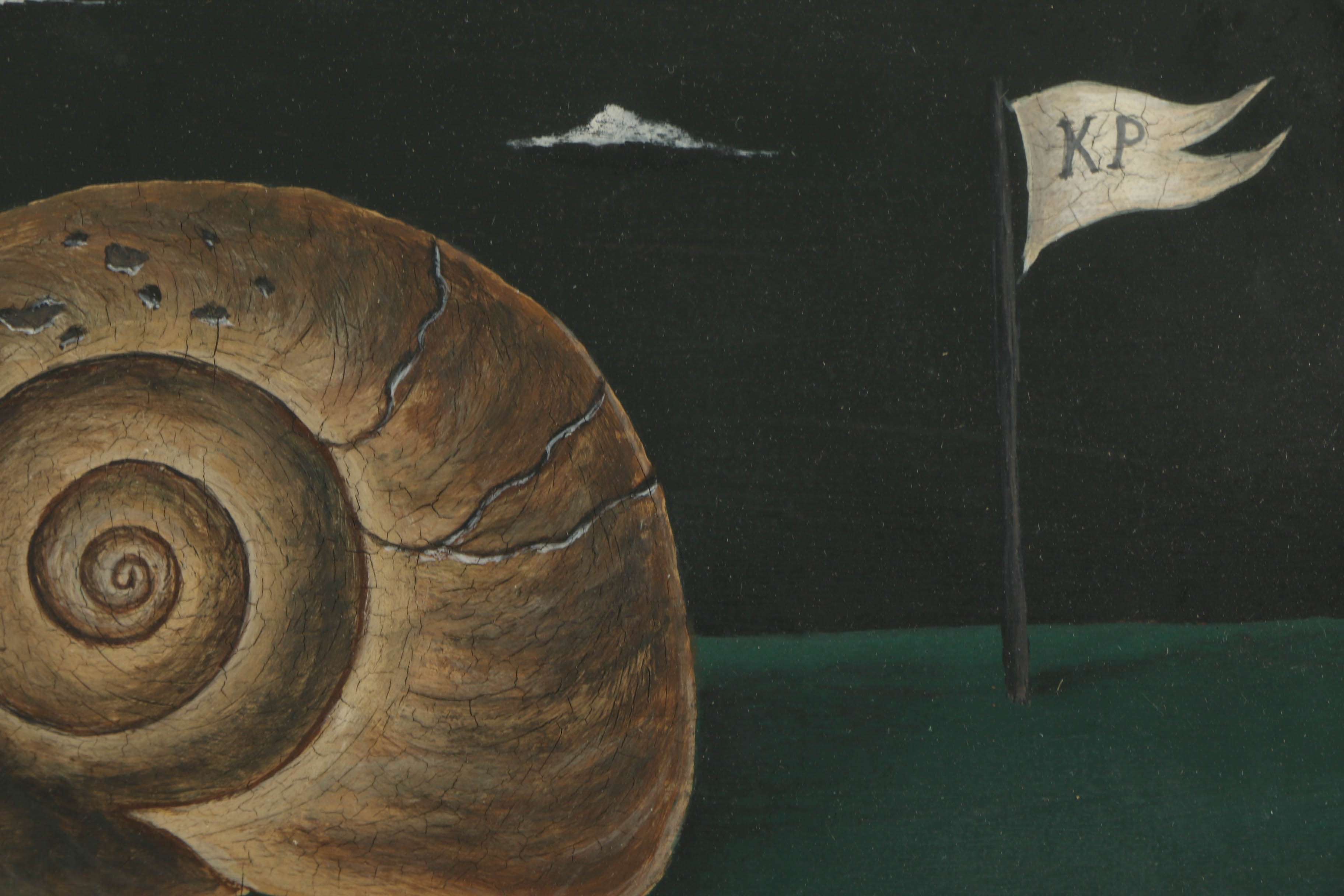 Surrealist Oil Painting on Board in the Style of Gertrude Abercrombie