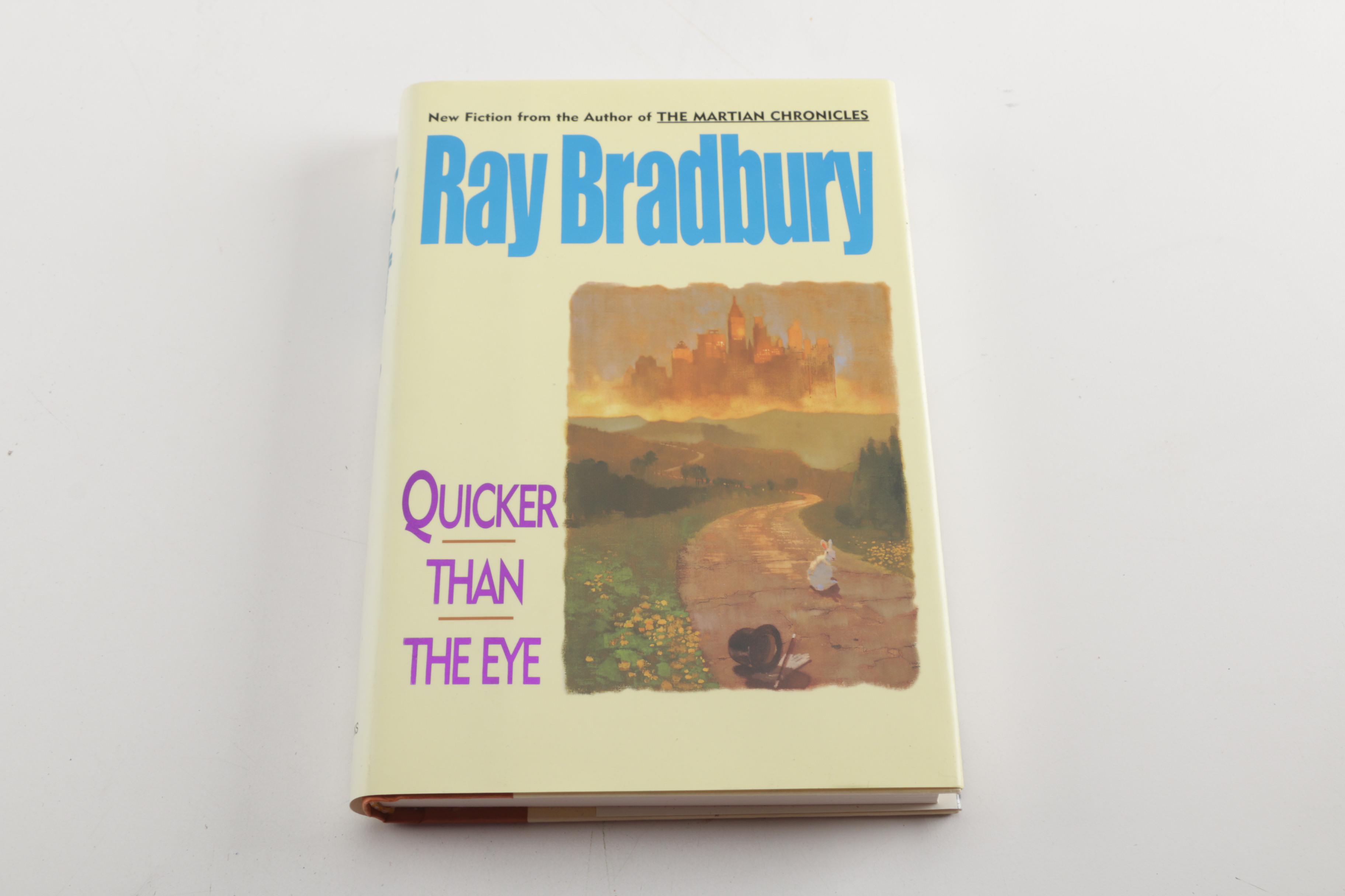 Signed "Quicker than the Eye" Ray Bradbury Book
