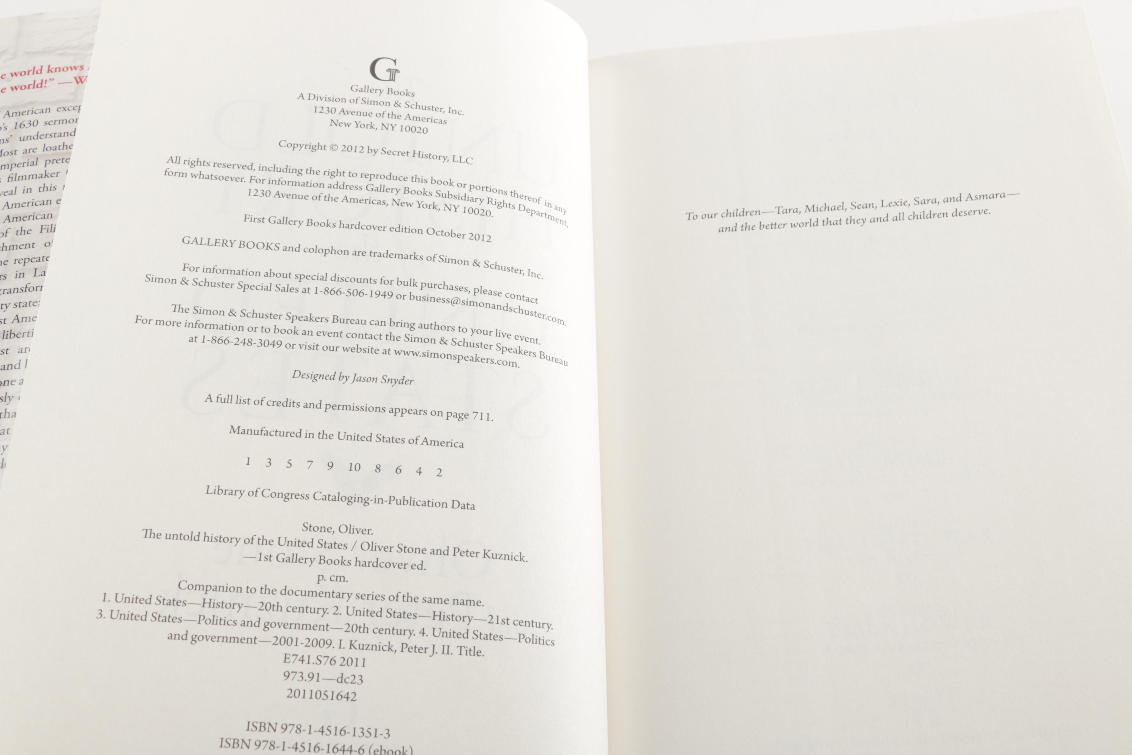 2012 "The Untold History of the United States" and 2008 "The Power Makers"