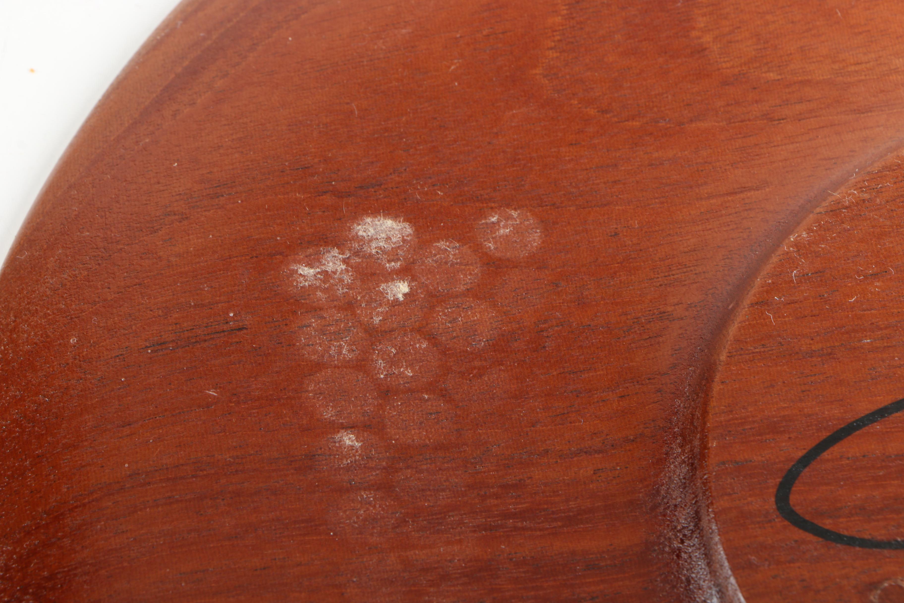 Set of Four Bibi Leon Painted Mahogany  Plates