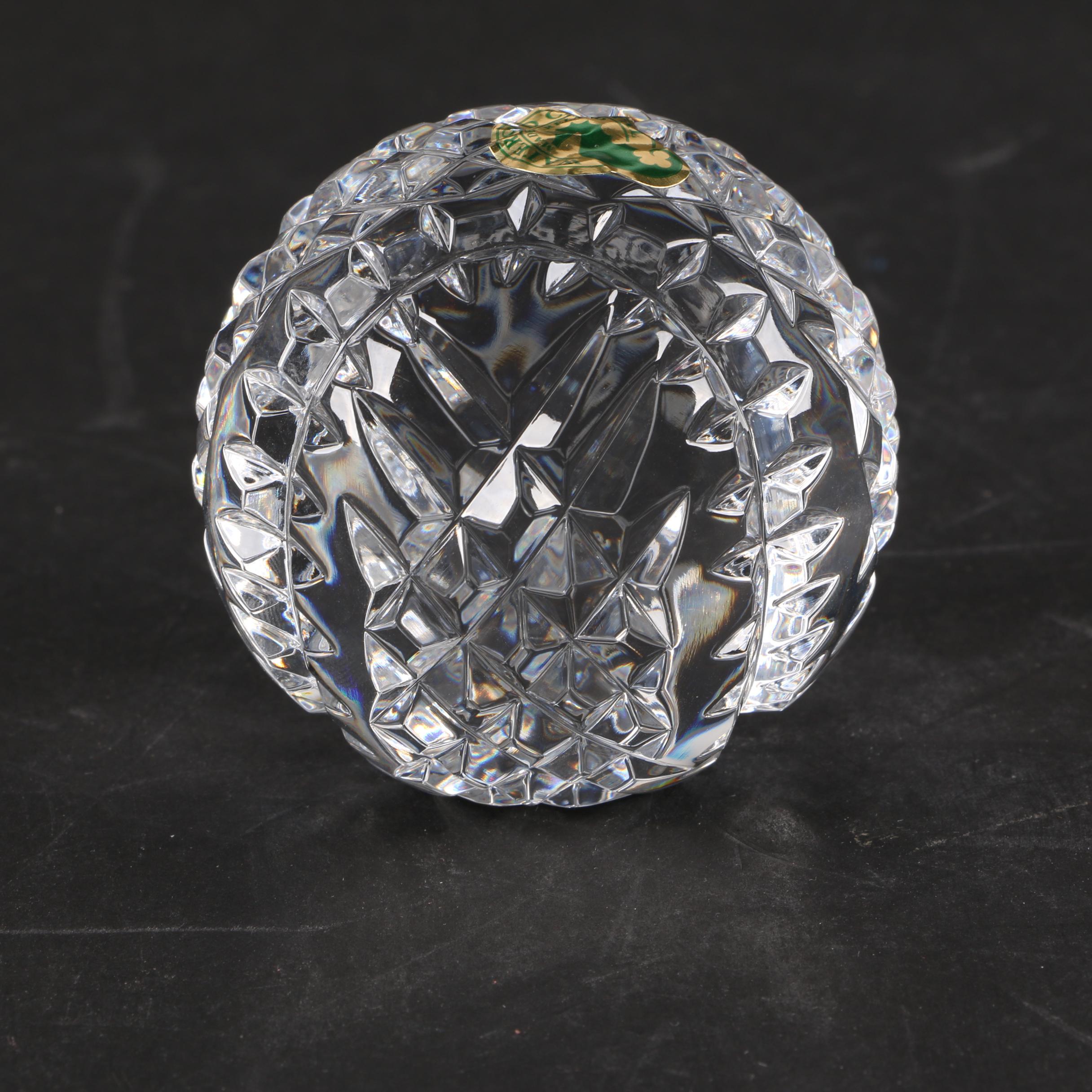 Waterford Crystal Mark McGwire Baseball, Bat, and St. Louis Home Plate