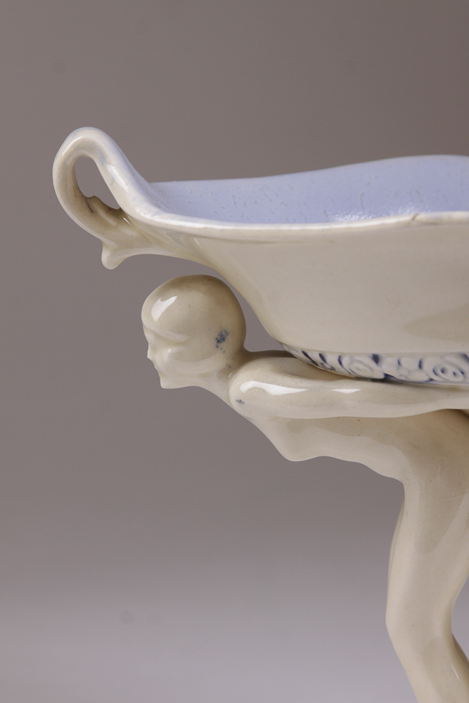 Art Deco Style Pottery Compote