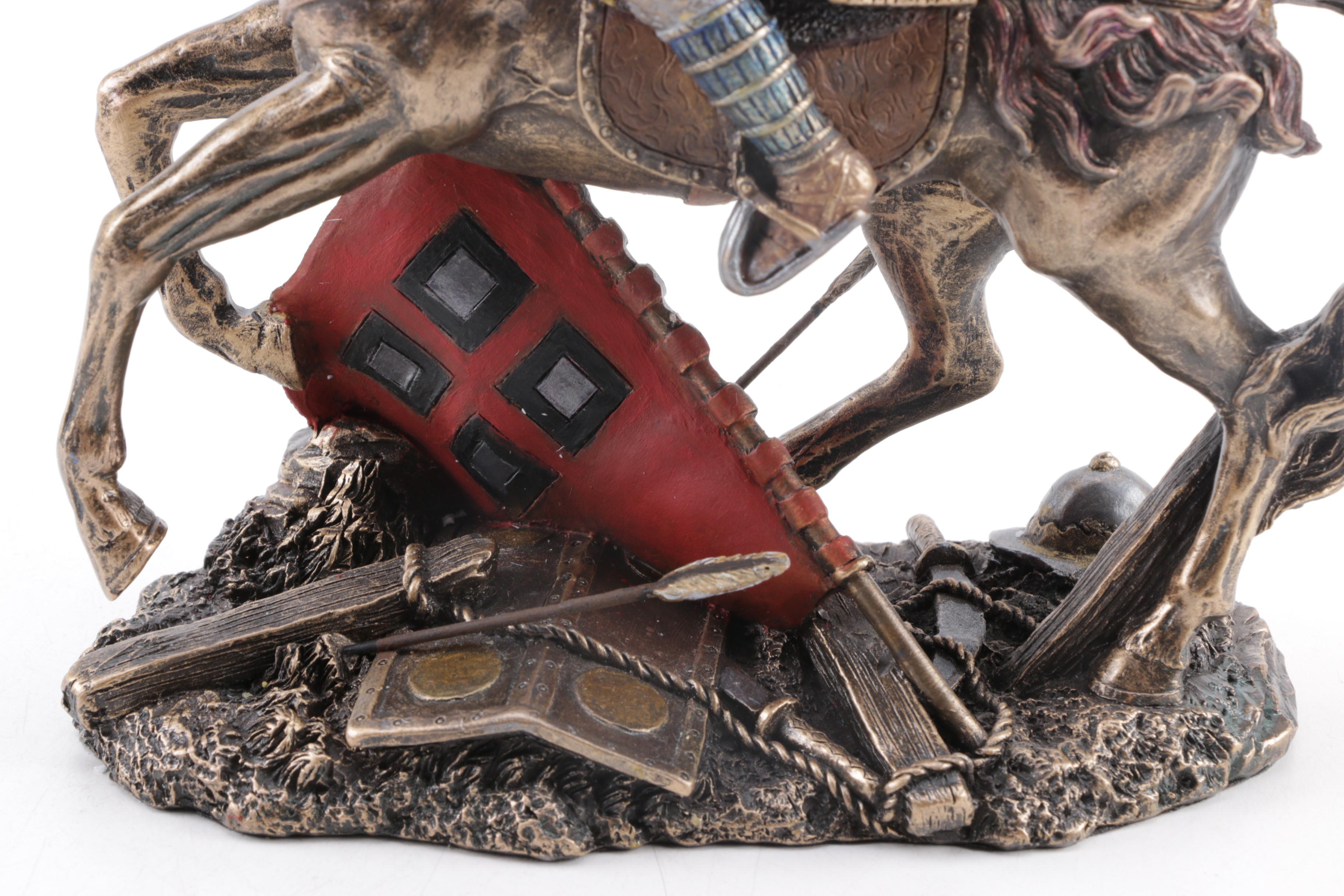 Studio Collection Bronze Veronese Design Samurai Figurines