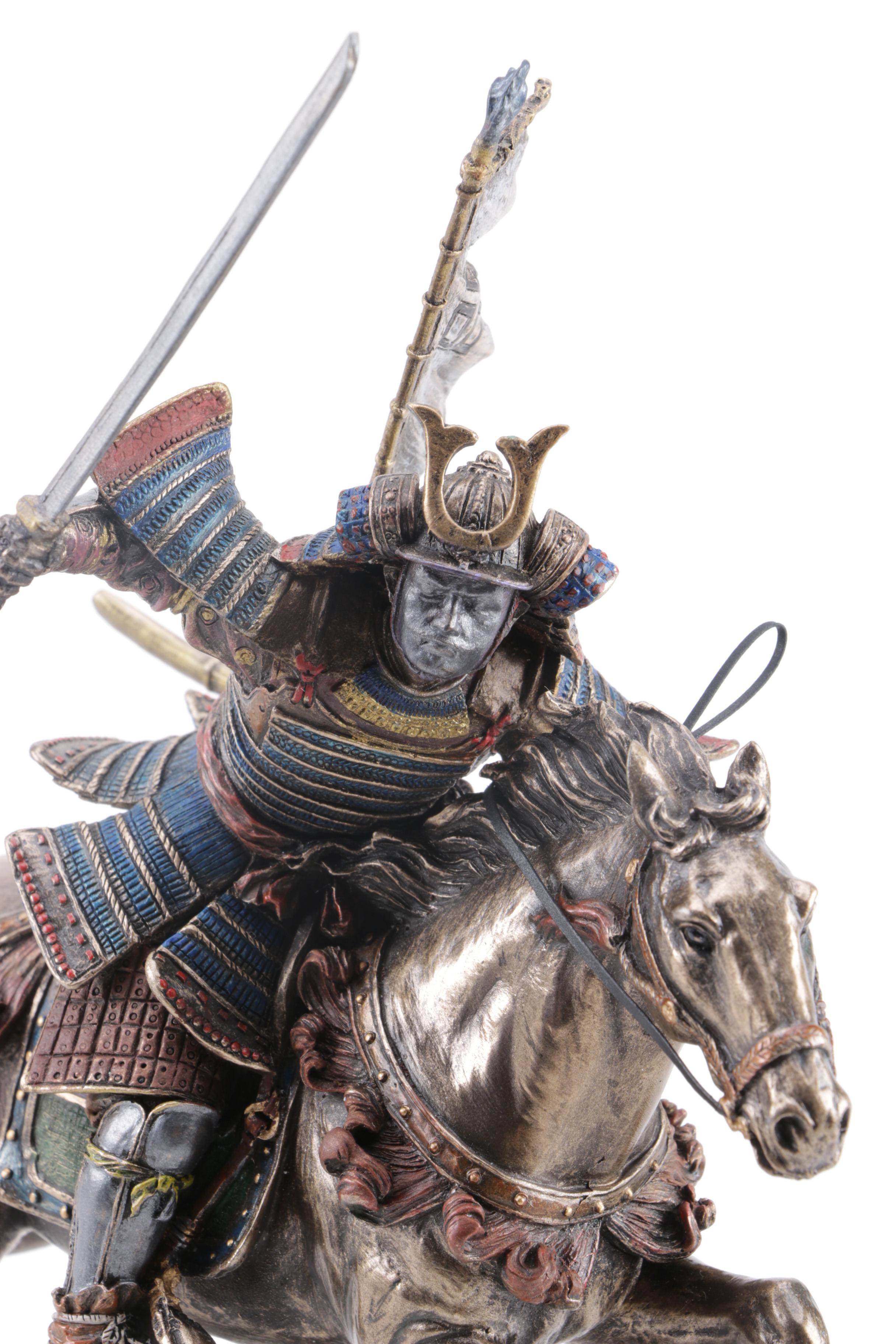 Studio Collection Bronze Veronese Design Samurai Figurines