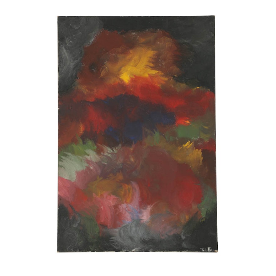 Palette Oil Painting on Canvas Abstract Composition